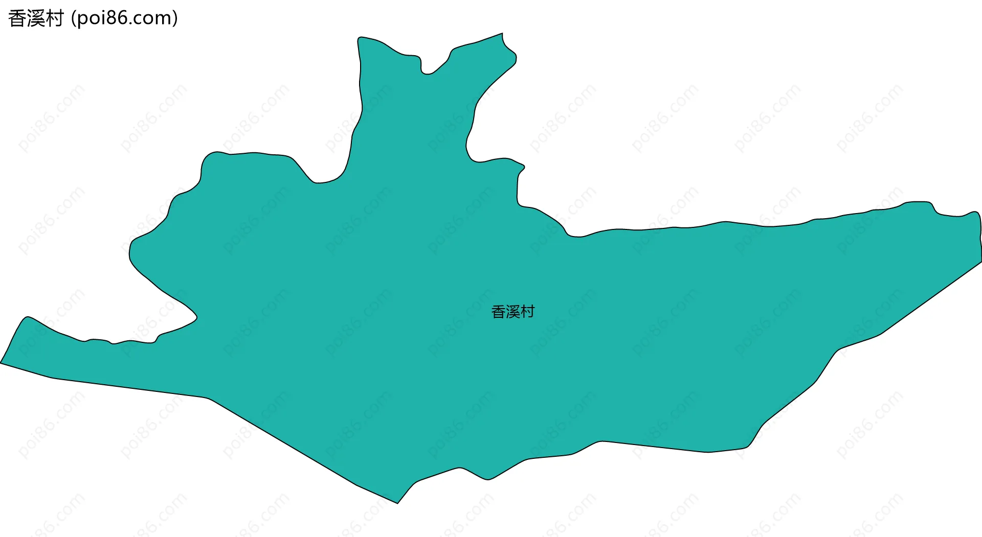 香溪村边界地图