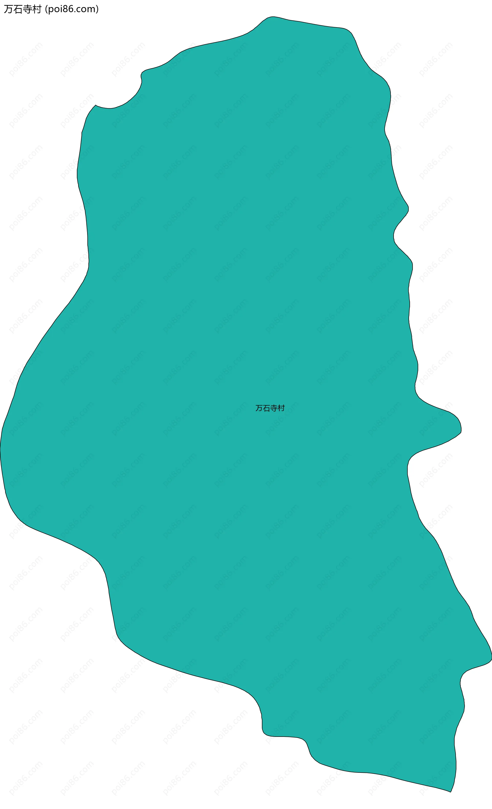 万石寺村边界地图
