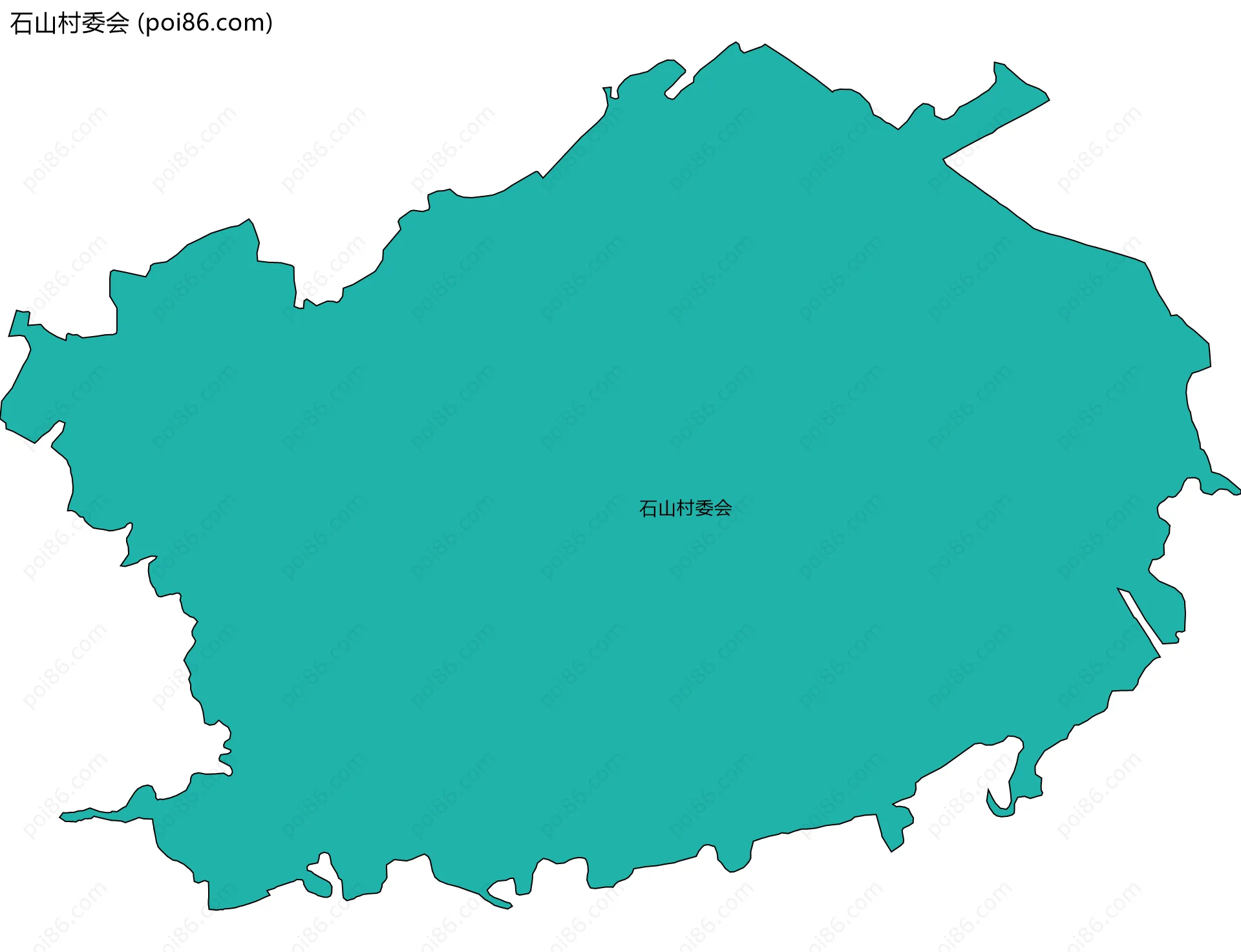 石山村委会边界地图