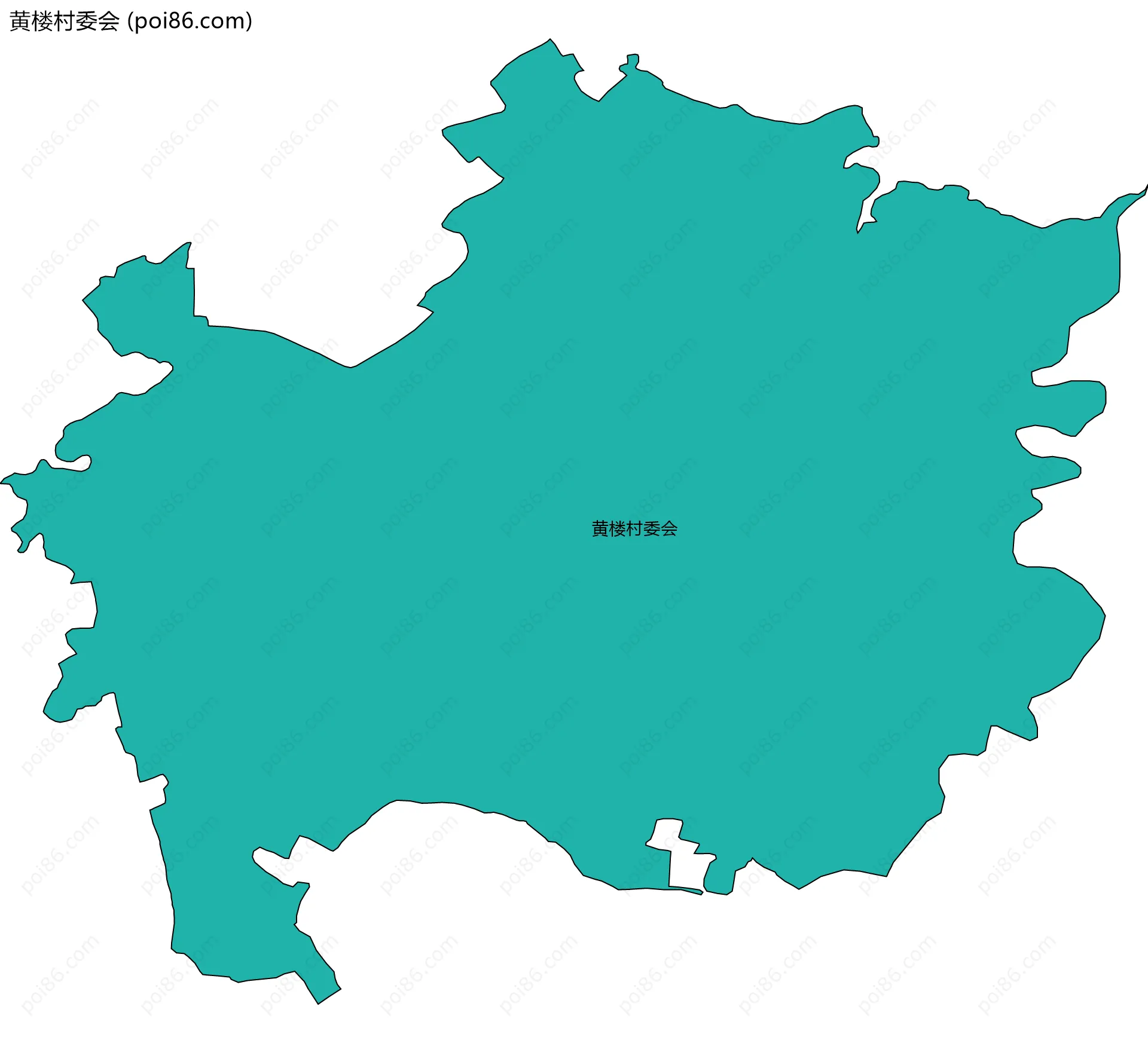 黄楼村委会边界地图