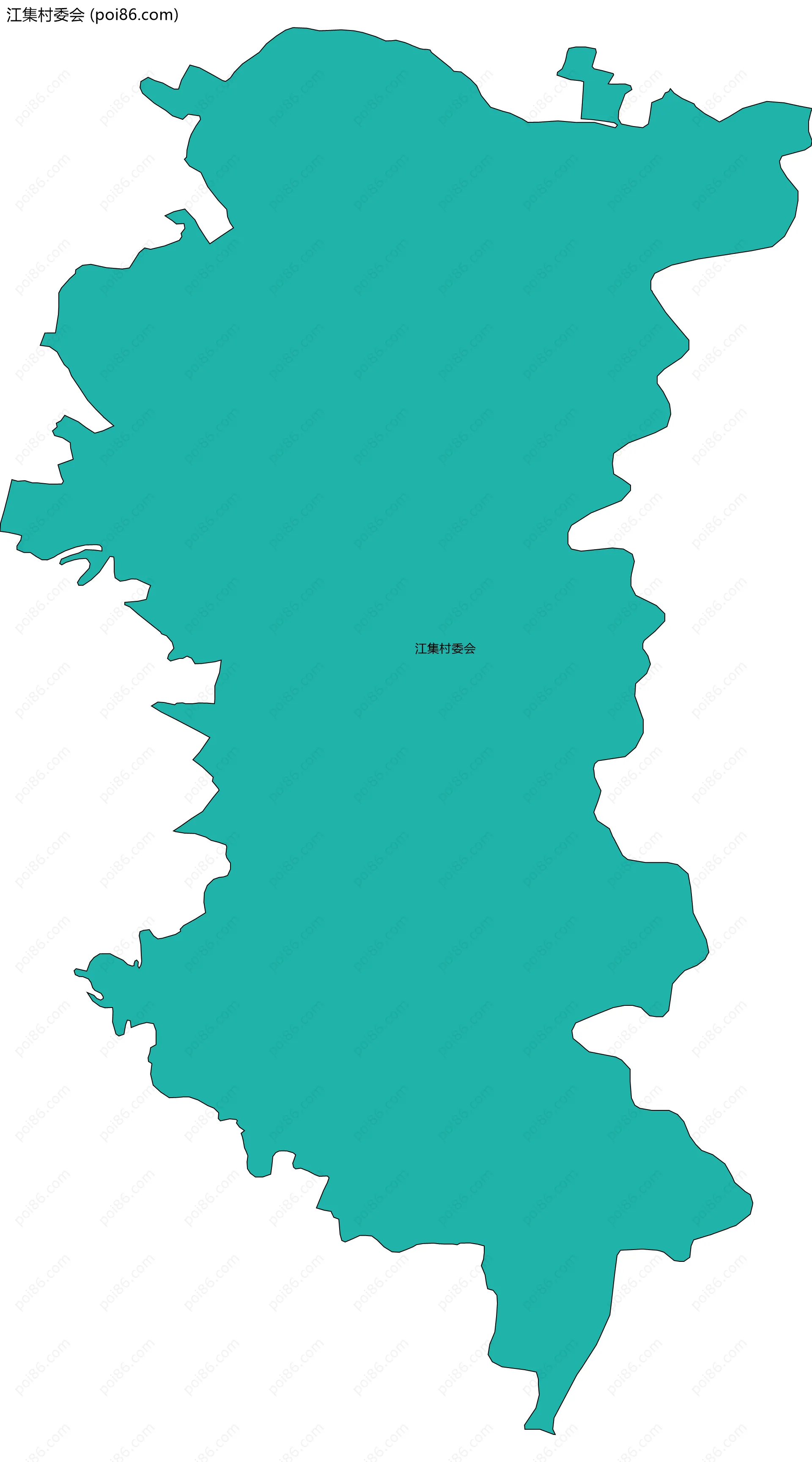 江集村委会边界地图