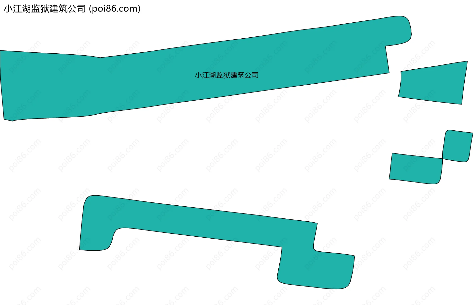 小江湖监狱建筑公司边界地图