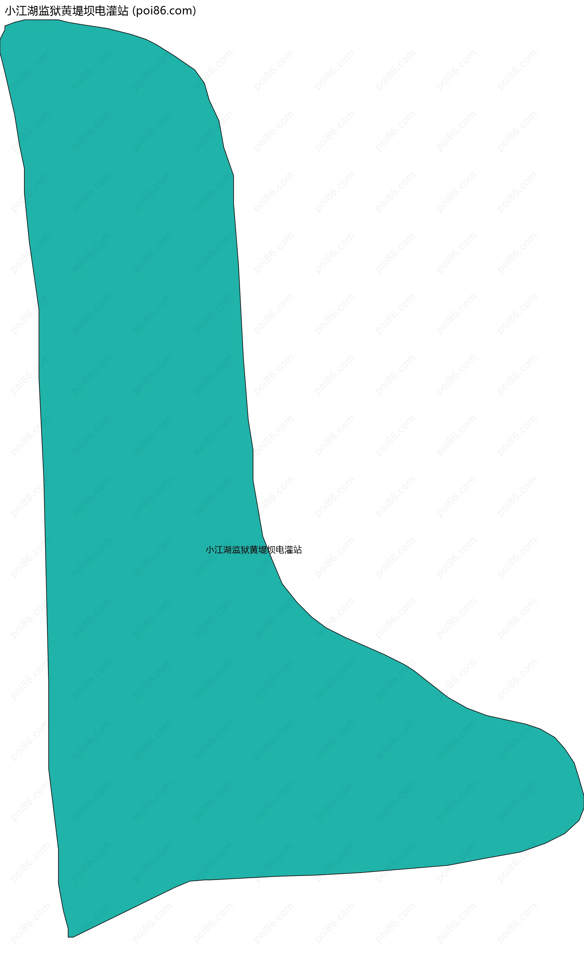 小江湖监狱黄堤坝电灌站边界地图