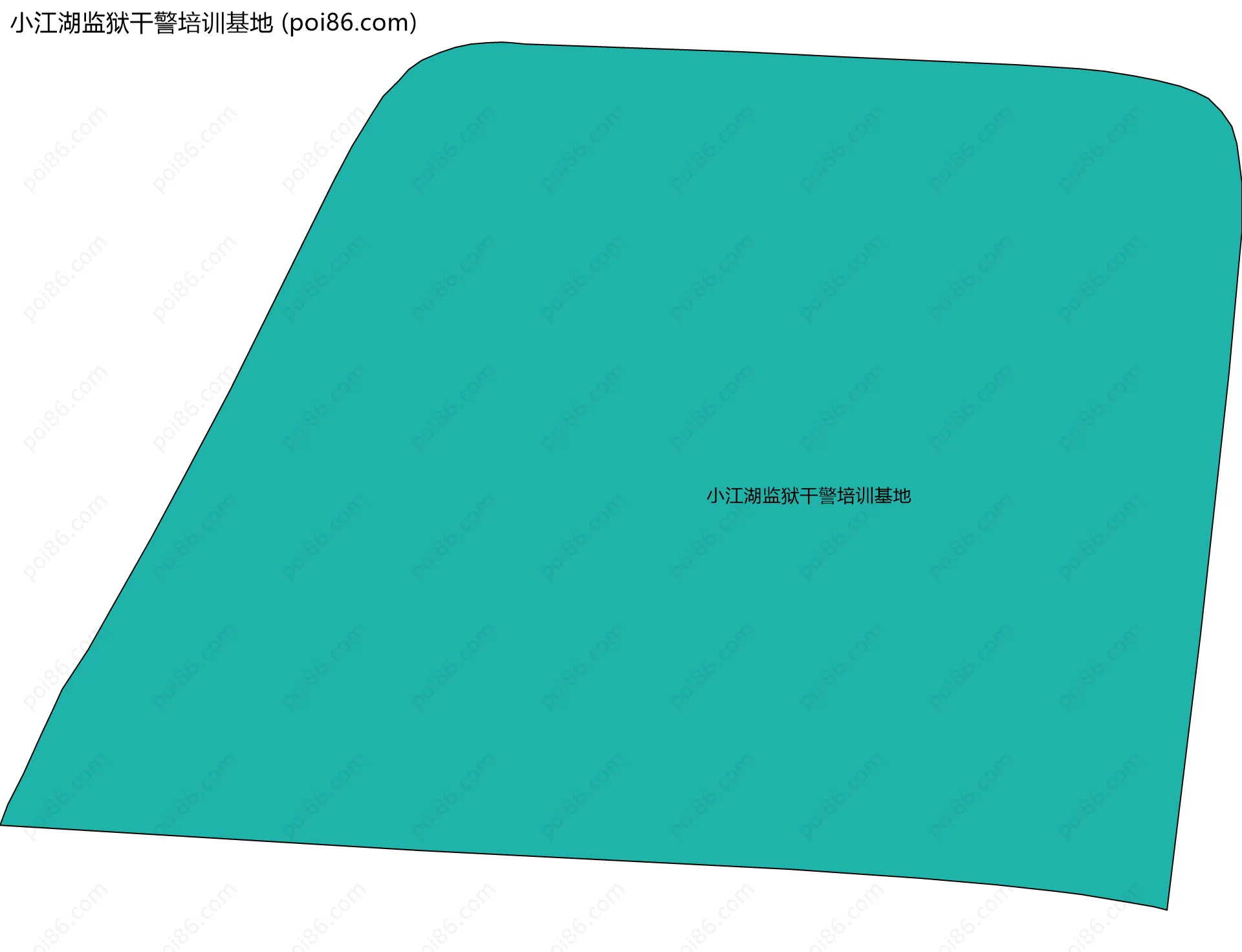 小江湖监狱干警培训基地边界地图