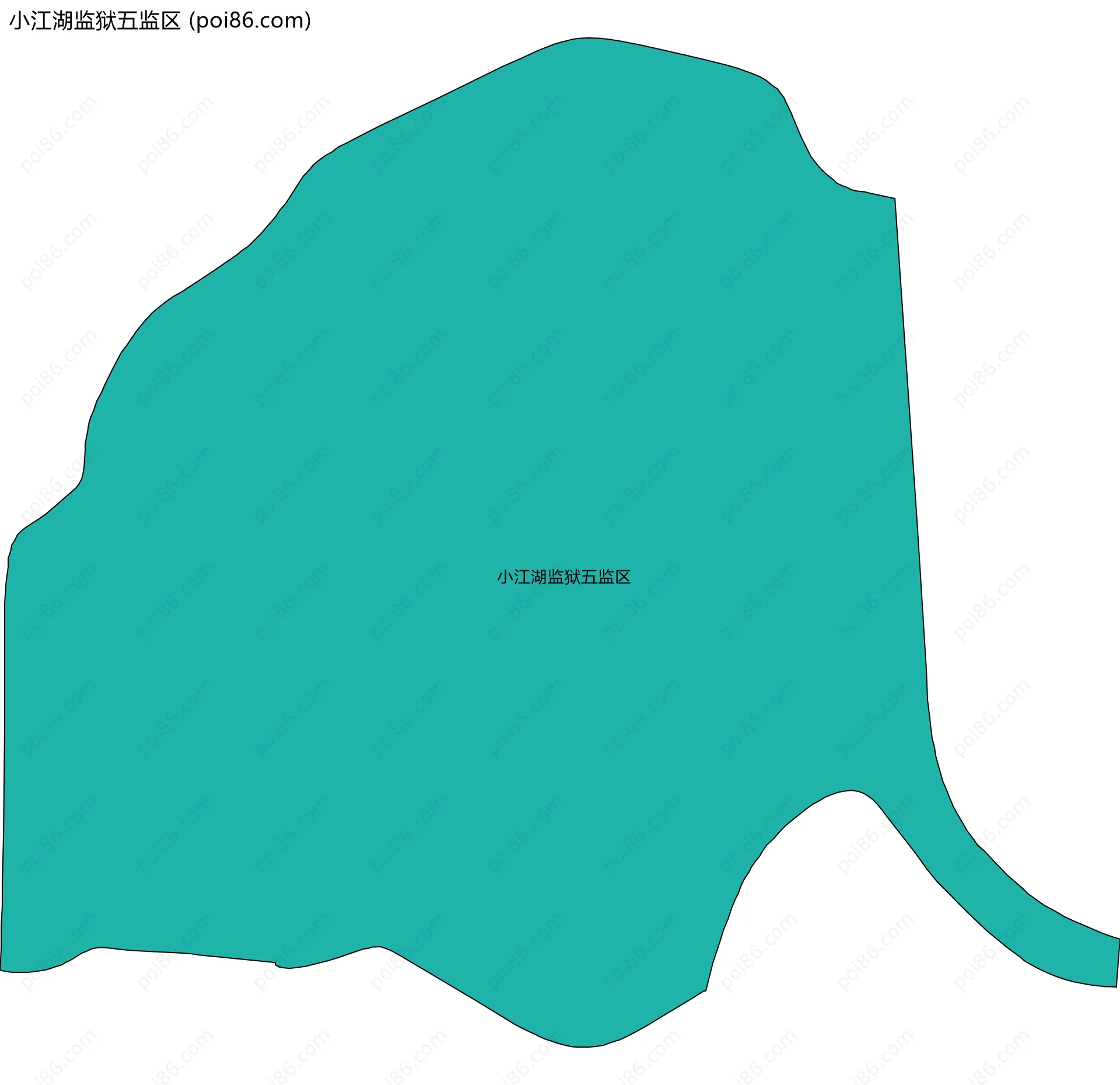 小江湖监狱五监区边界地图