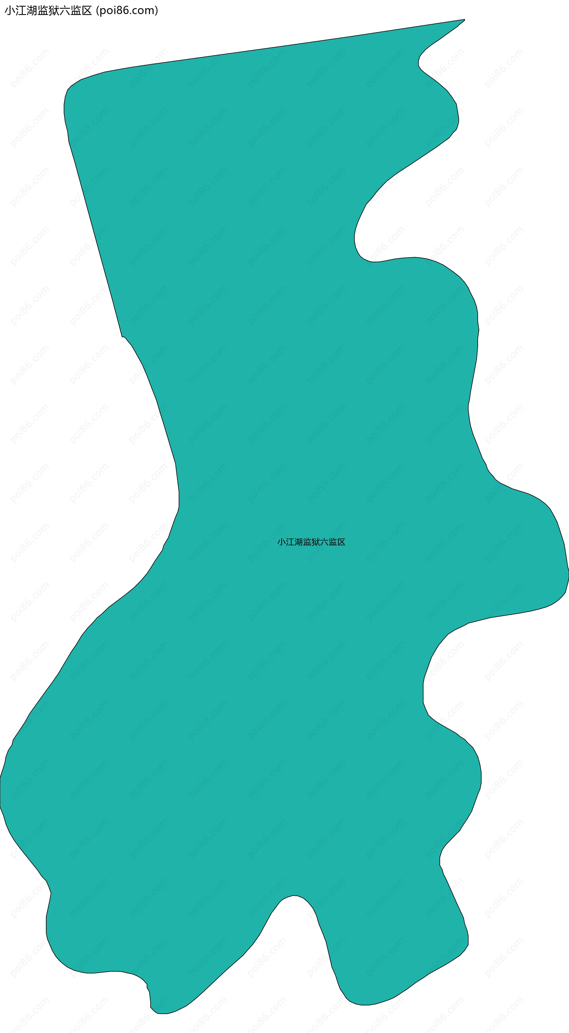 小江湖监狱六监区边界地图