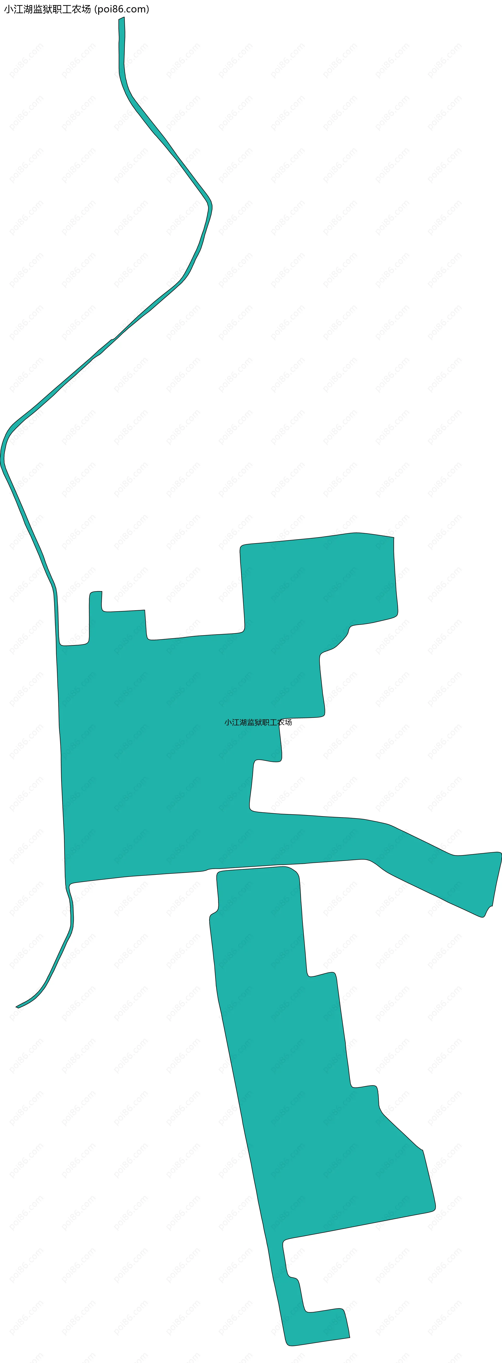 小江湖监狱职工农场边界地图