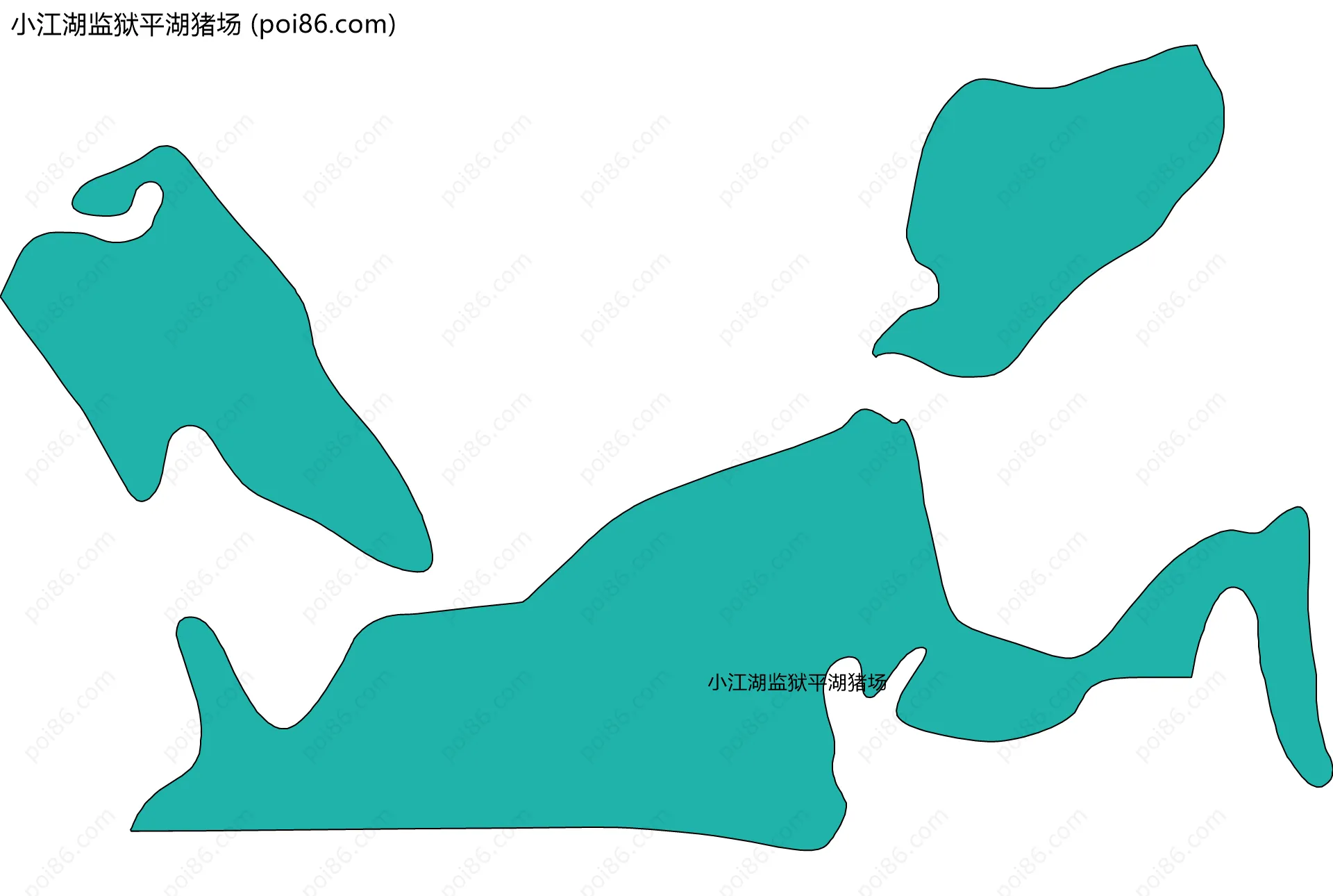 小江湖监狱平湖猪场边界地图