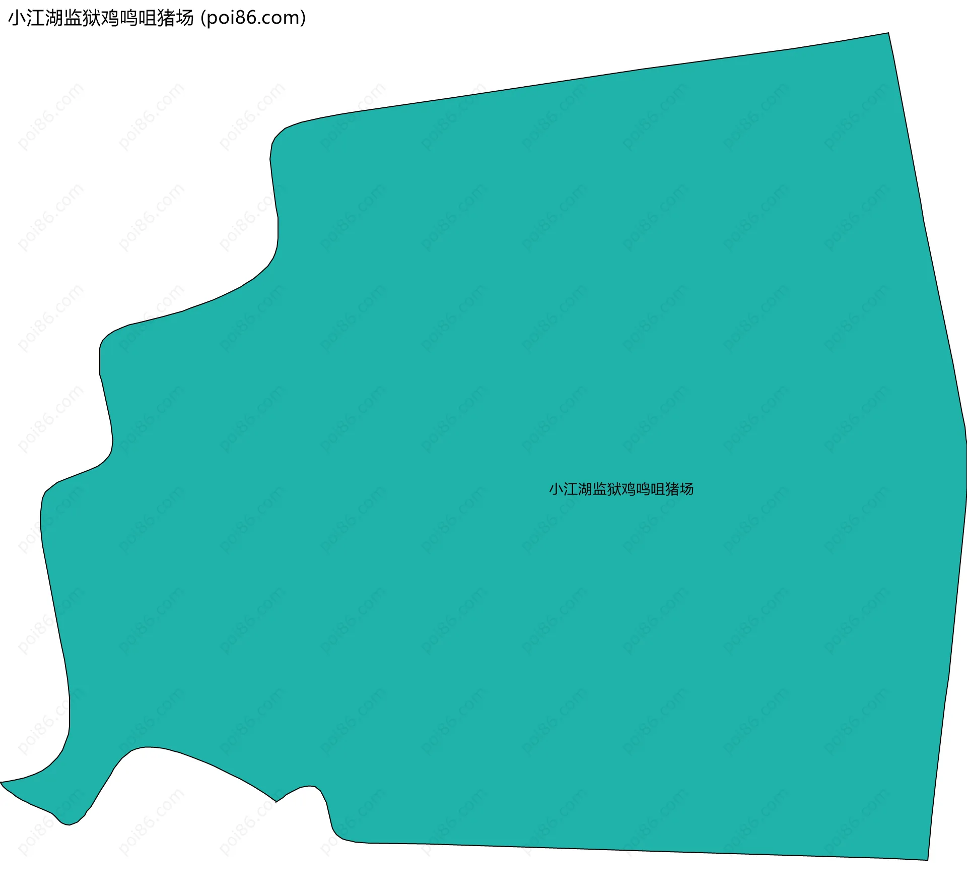 小江湖监狱鸡鸣咀猪场边界地图