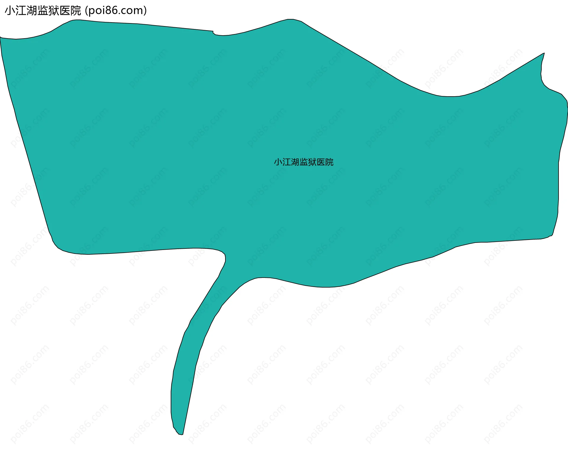 小江湖监狱医院边界地图