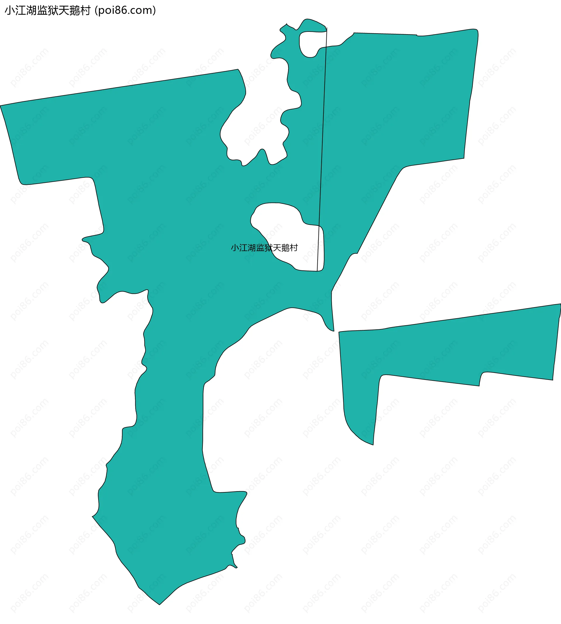 小江湖监狱天鹅村边界地图