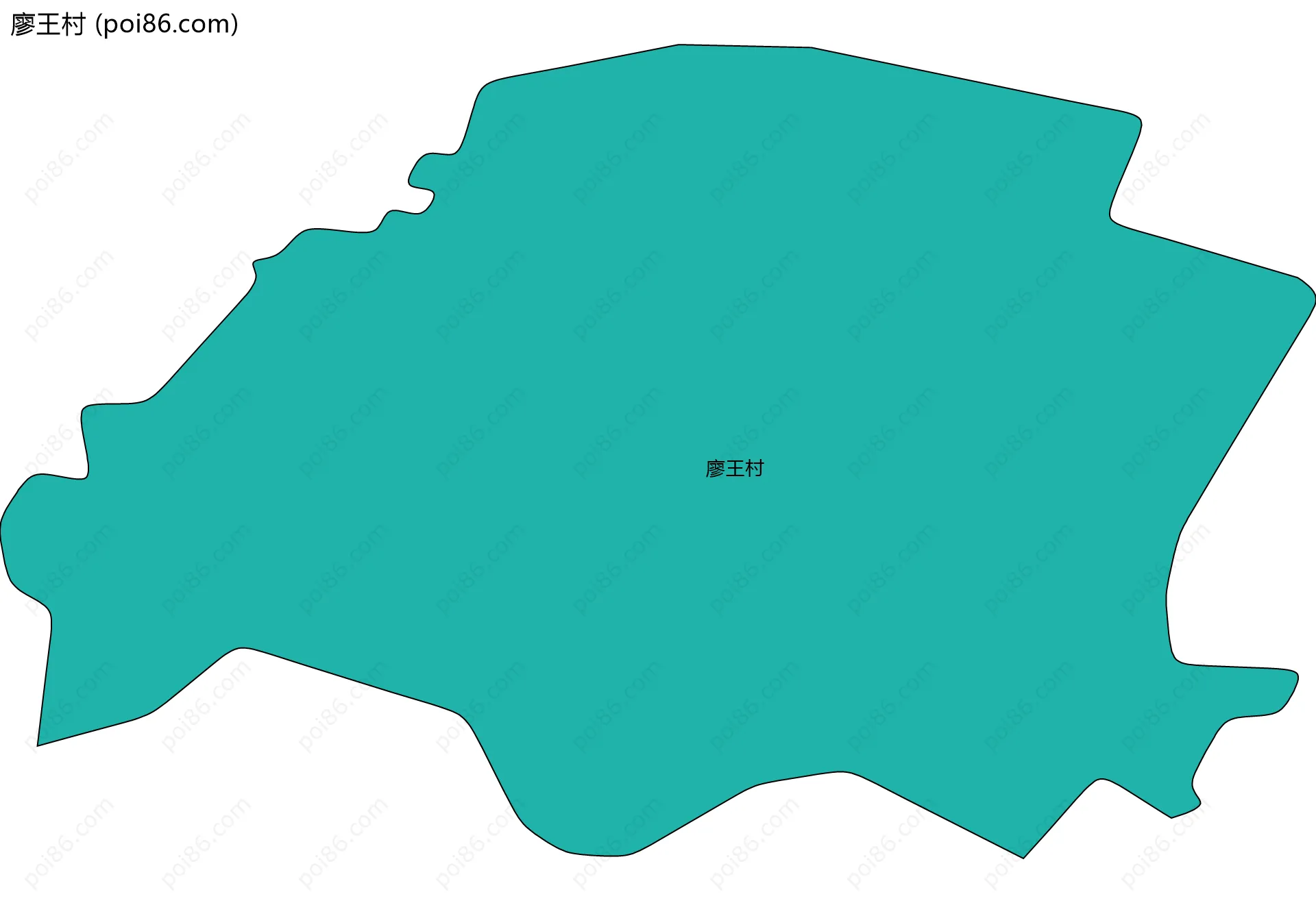 廖王村边界地图