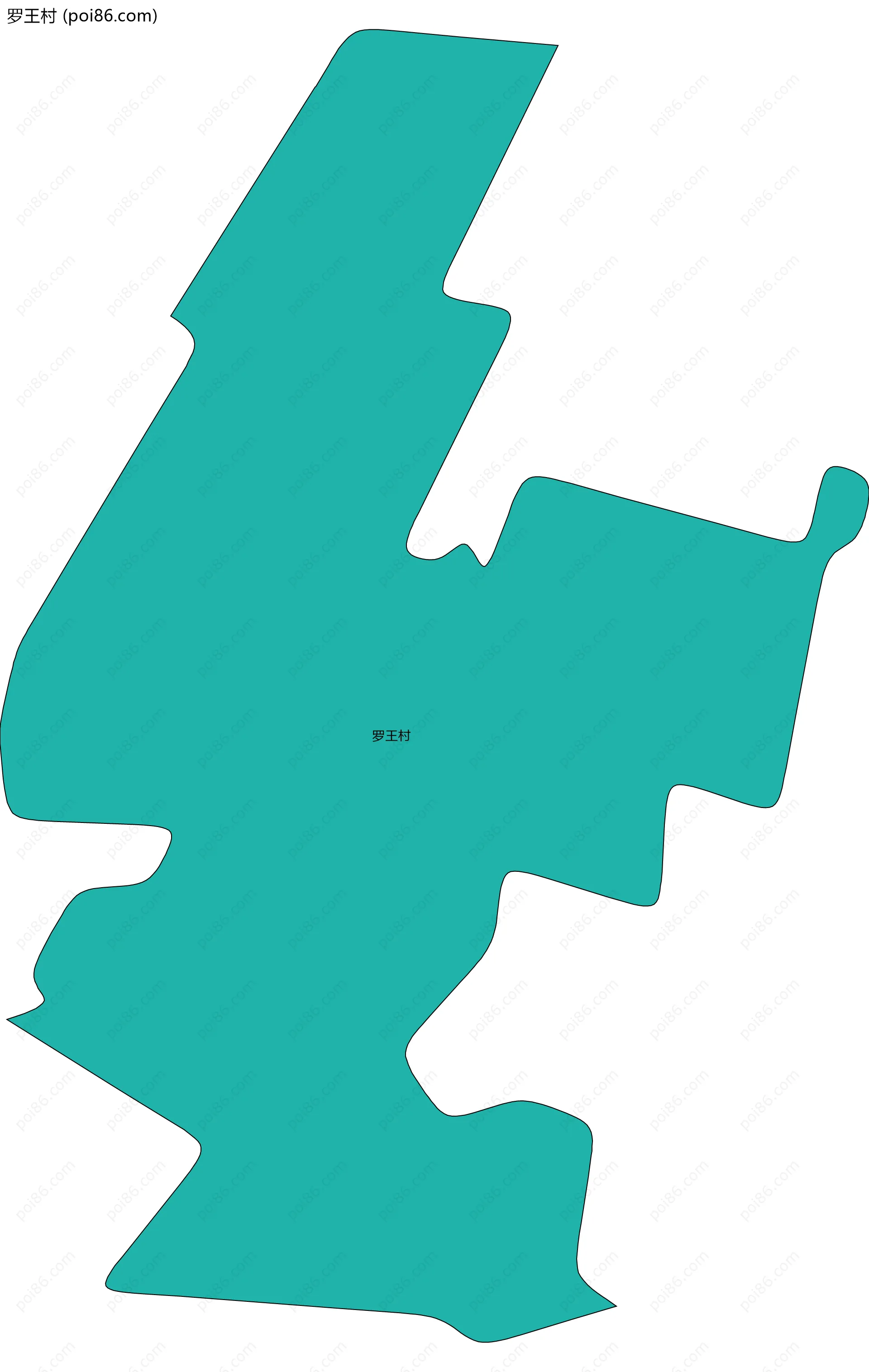 罗王村边界地图