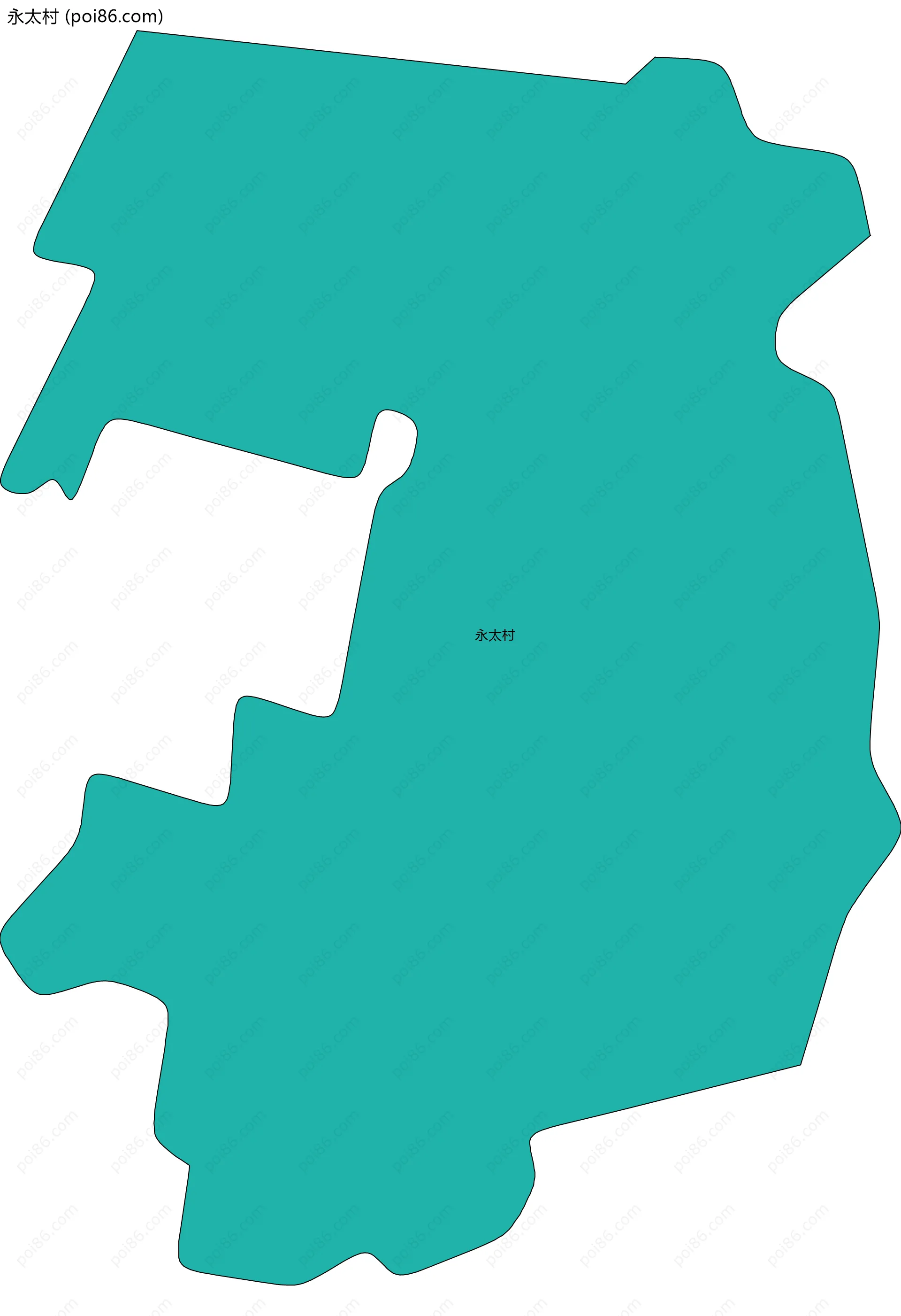 永太村边界地图