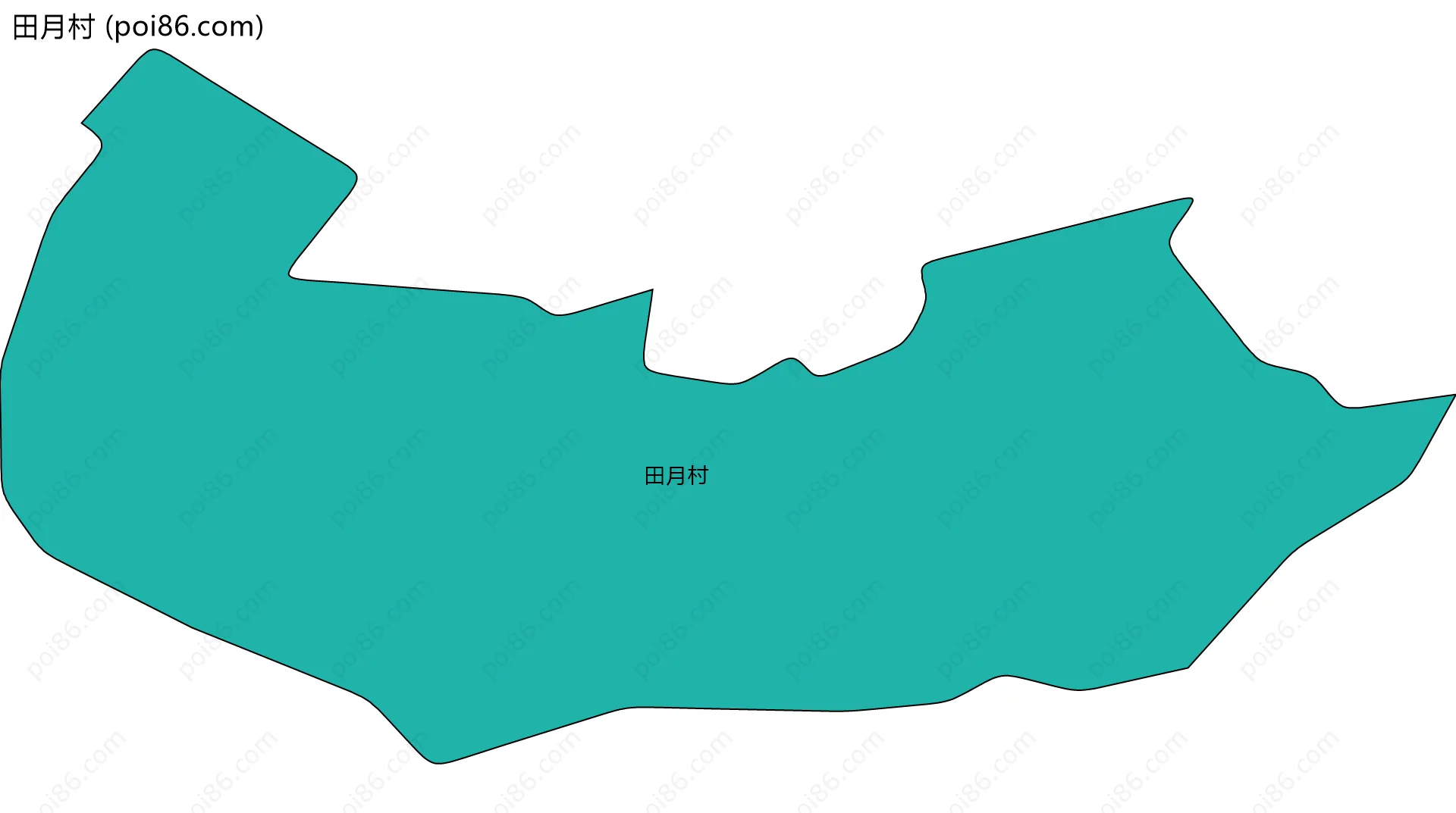 田月村边界地图