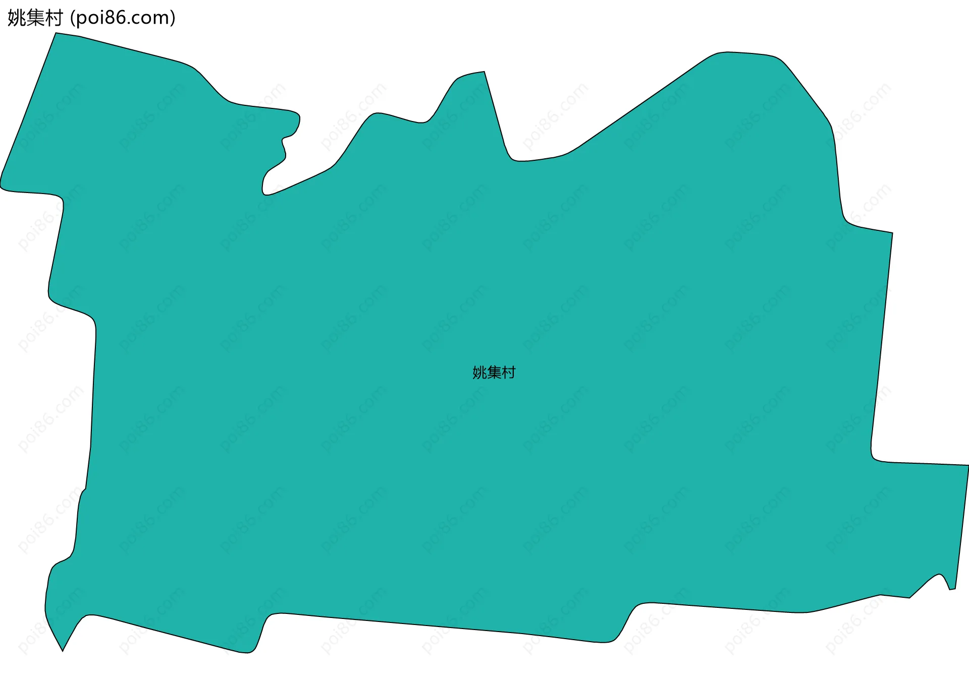 姚集村边界地图