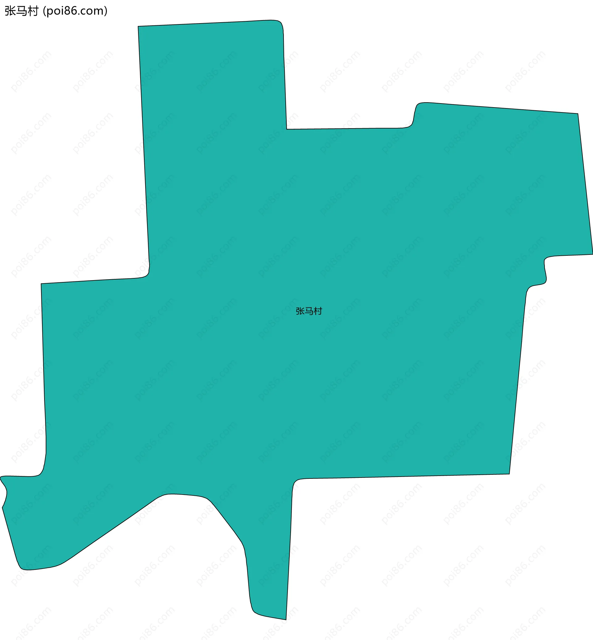 张马村边界地图