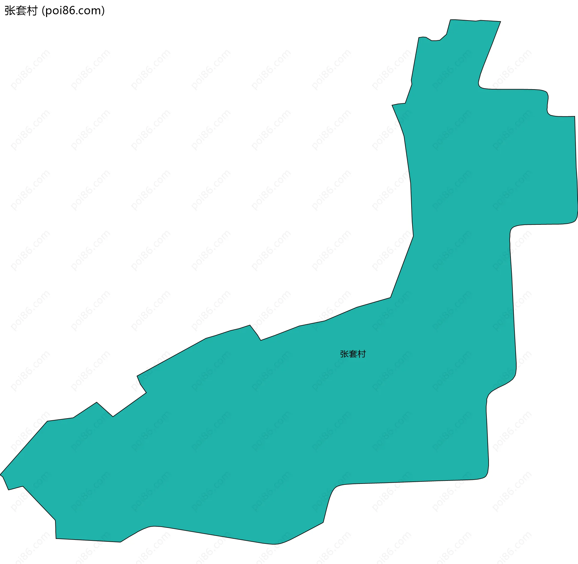 张套村边界地图