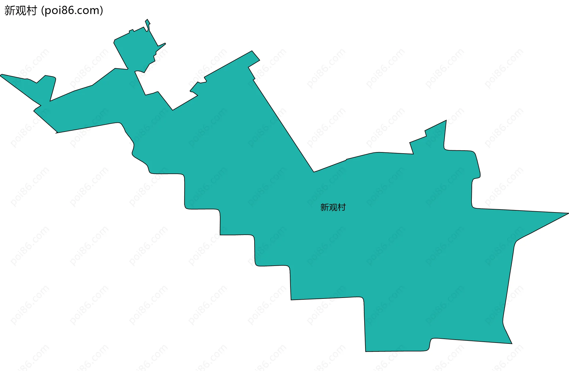 新观村边界地图