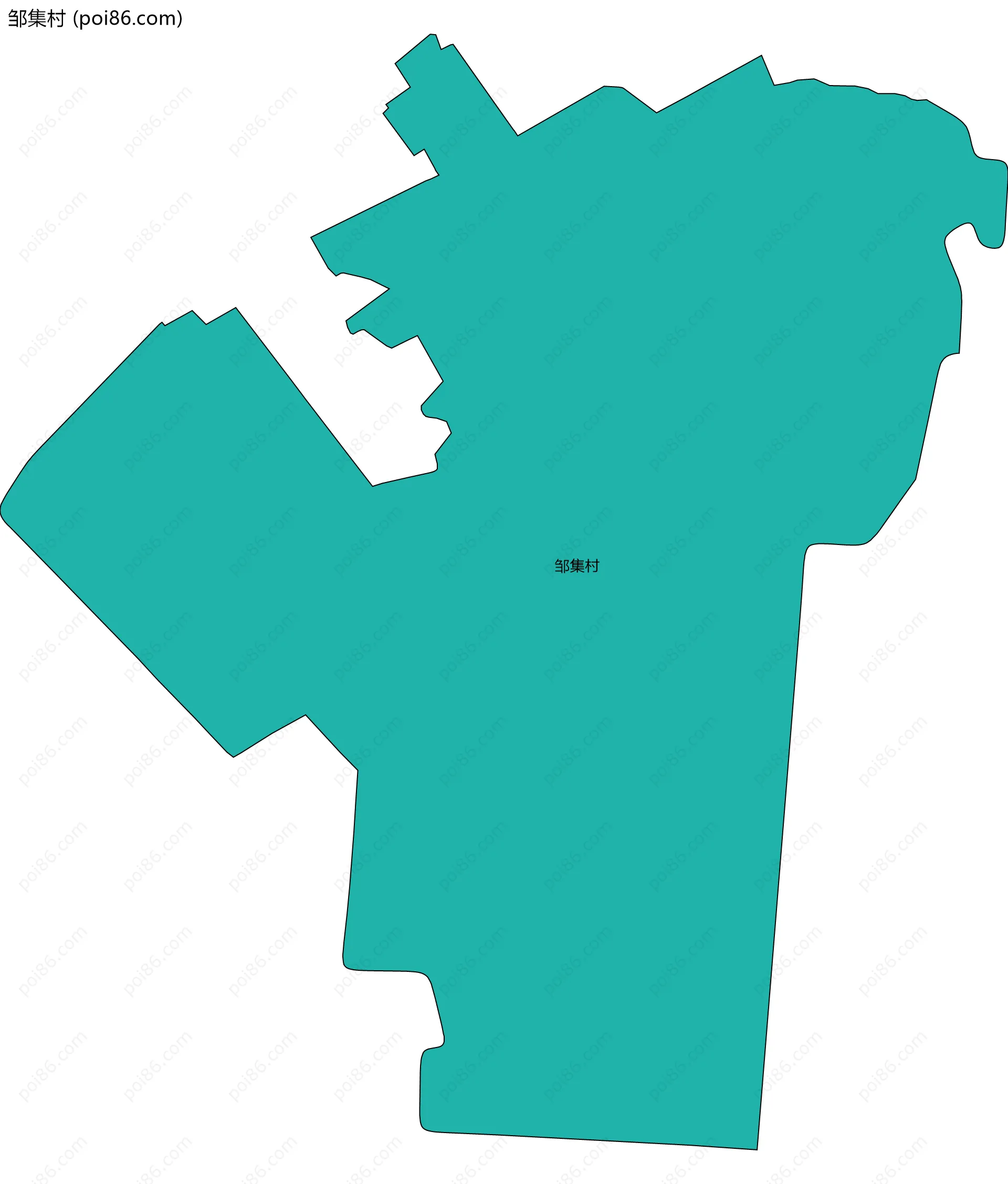 邹集村边界地图