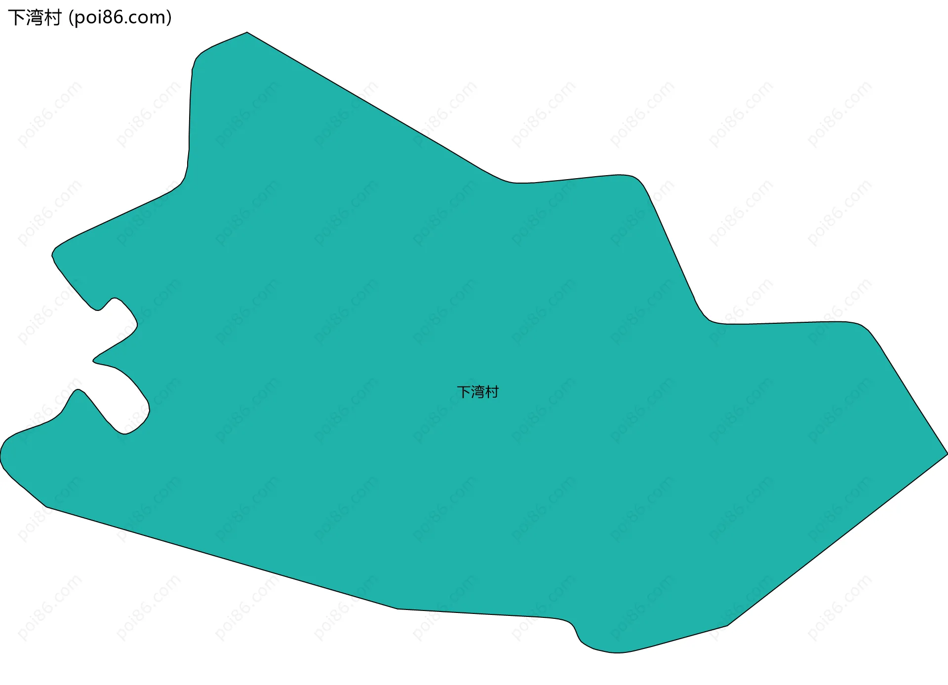 下湾村边界地图