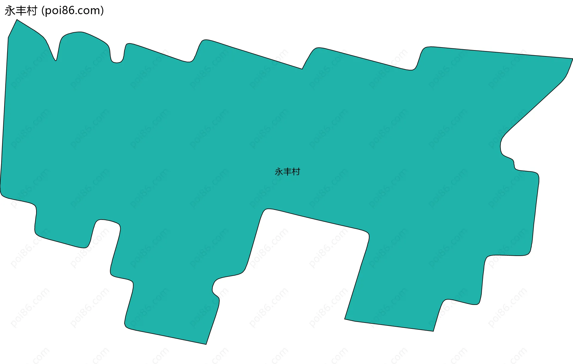 永丰村边界地图