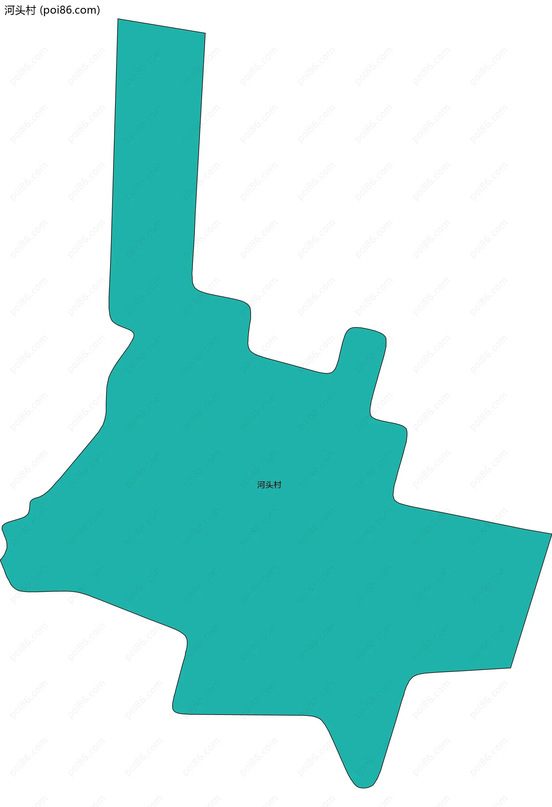 河头村边界地图