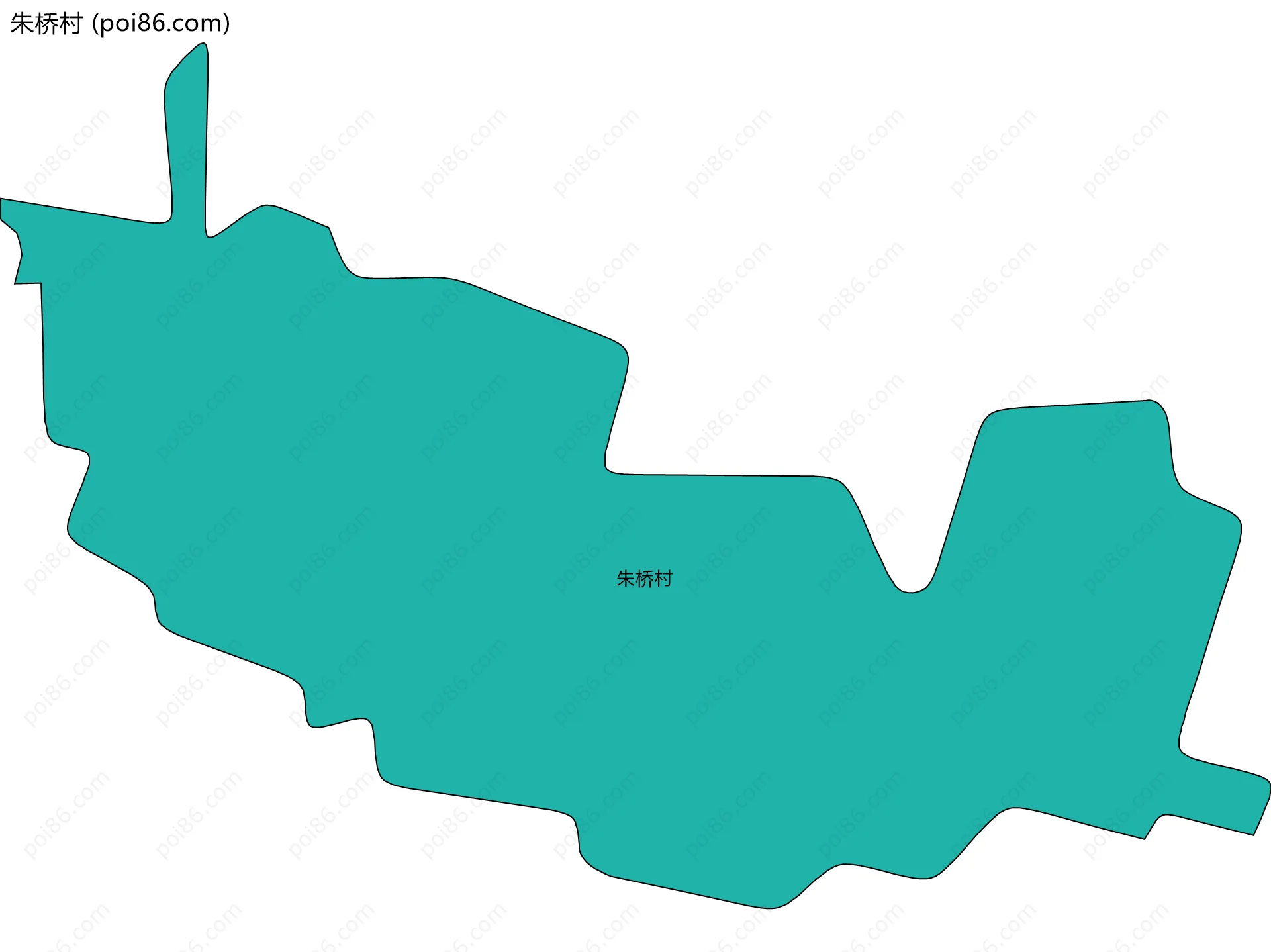 朱桥村边界地图