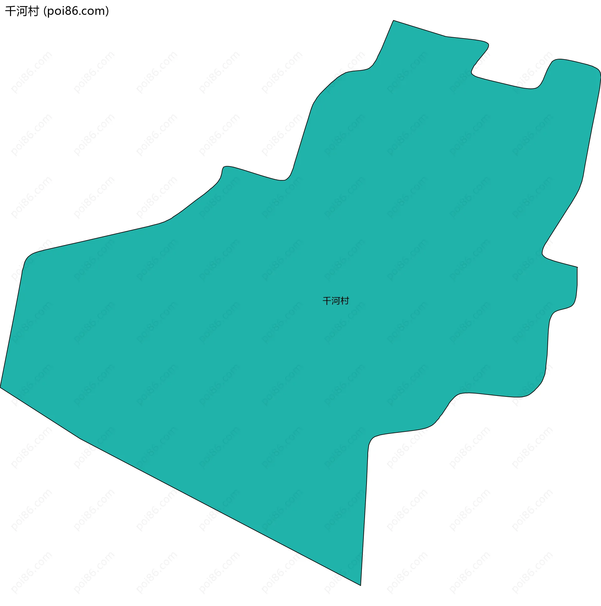 千河村边界地图