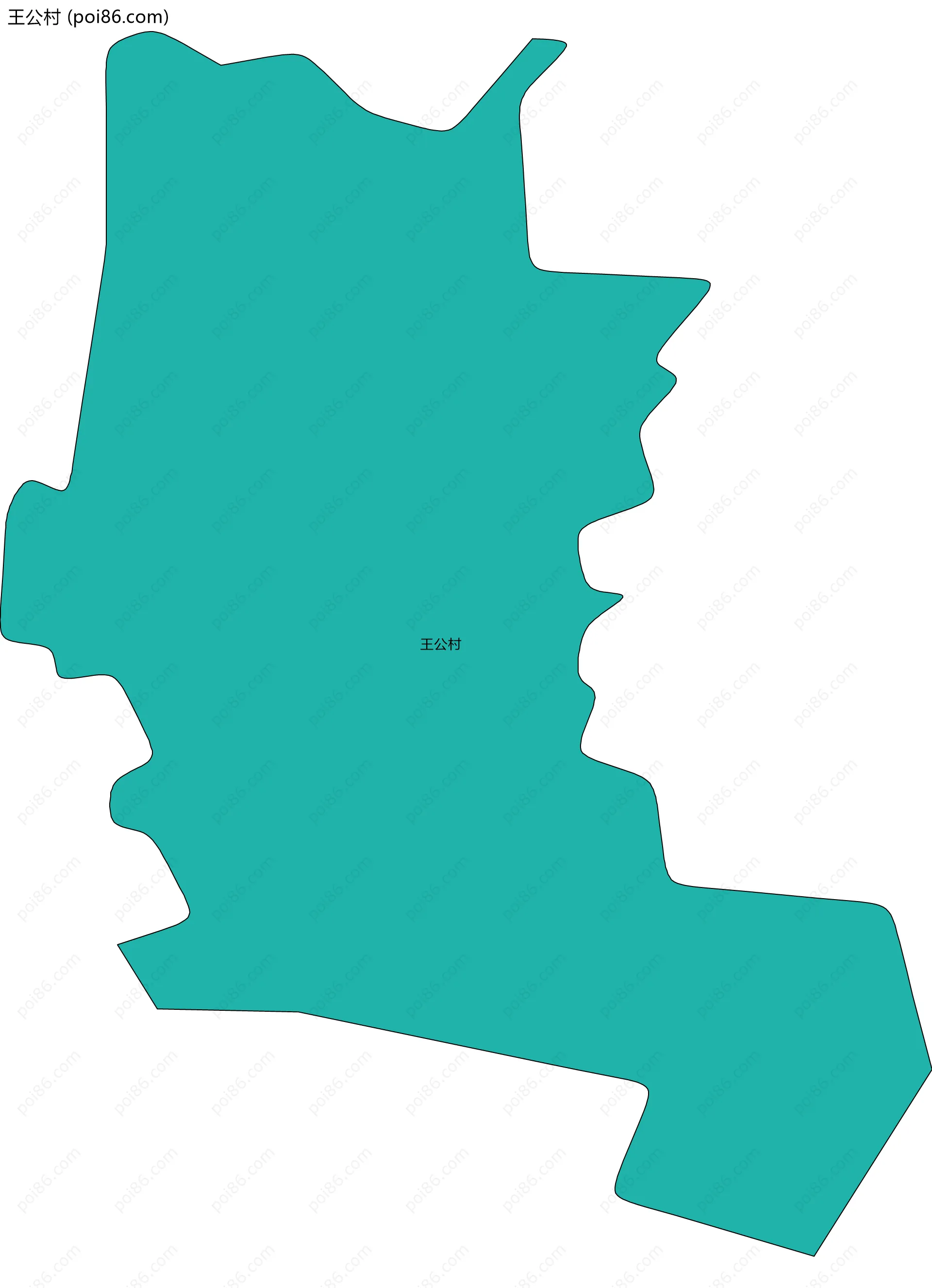 王公村边界地图