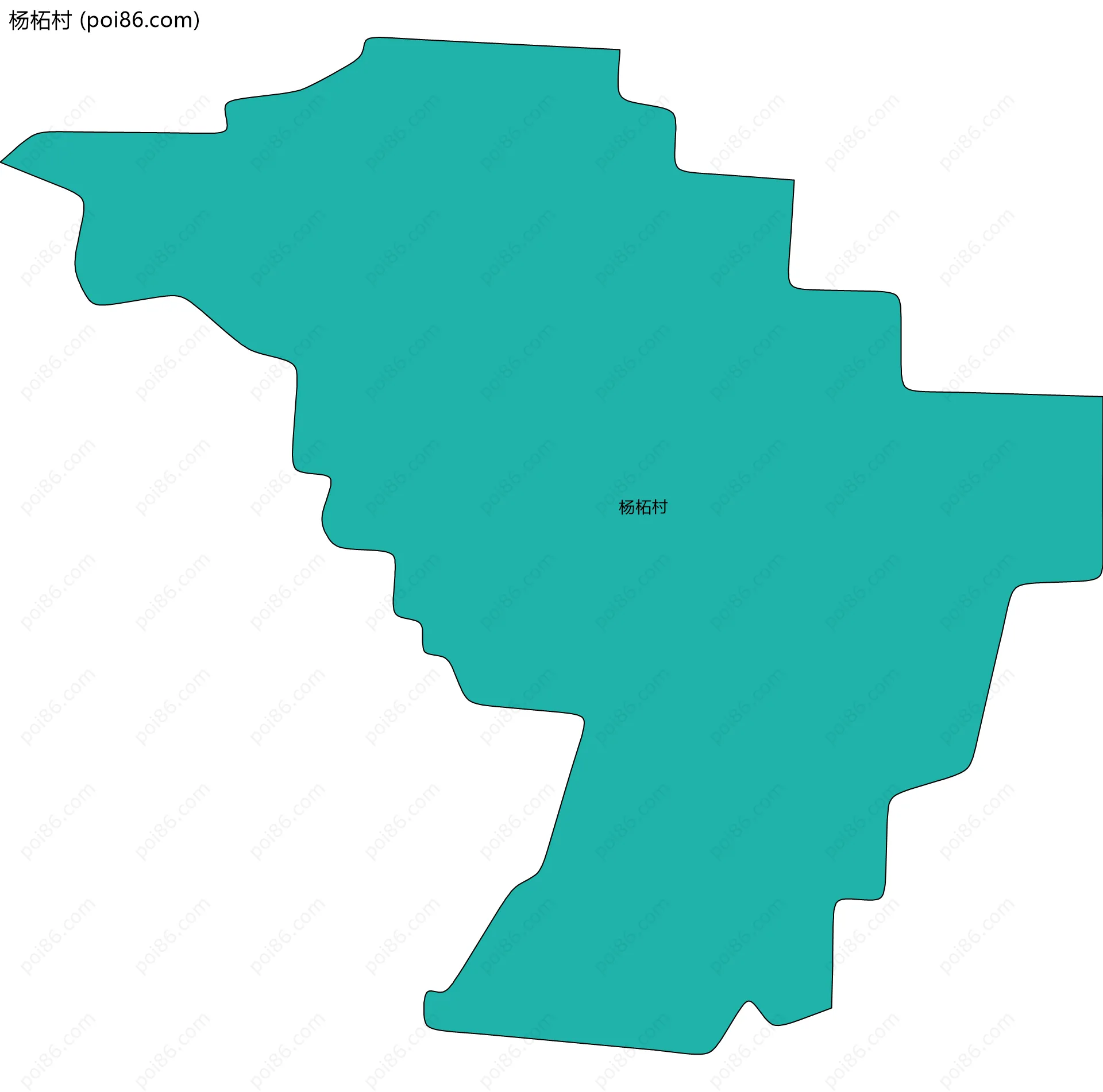 杨柘村边界地图