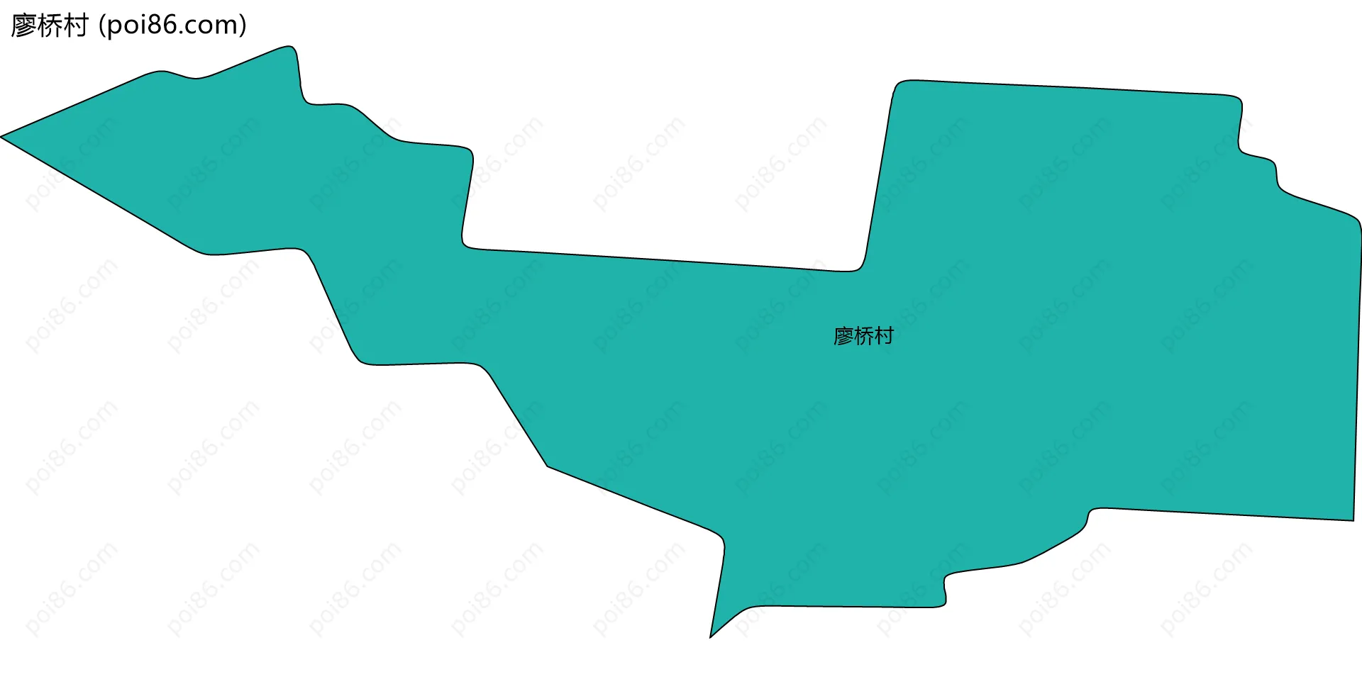 廖桥村边界地图