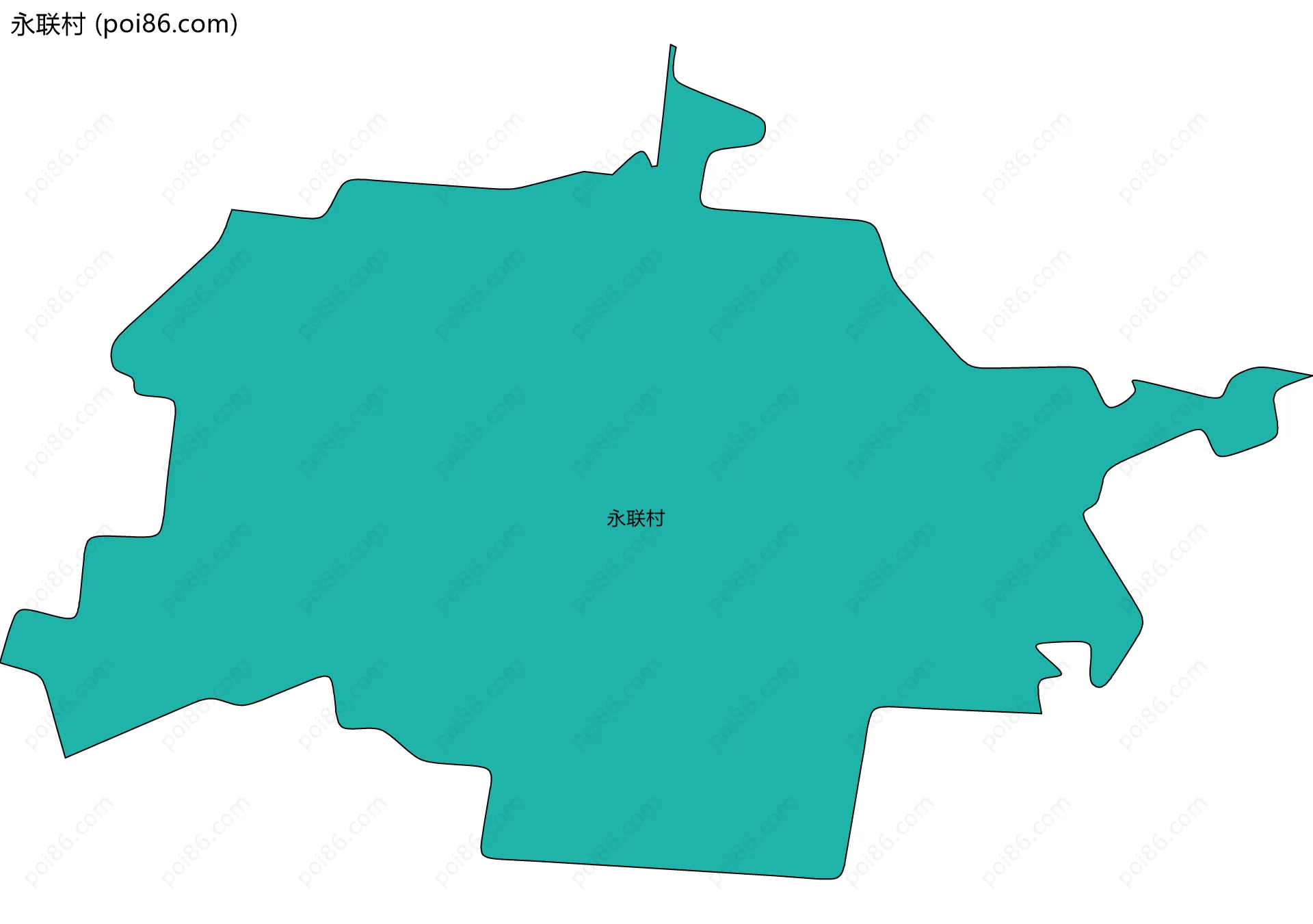 永联村边界地图
