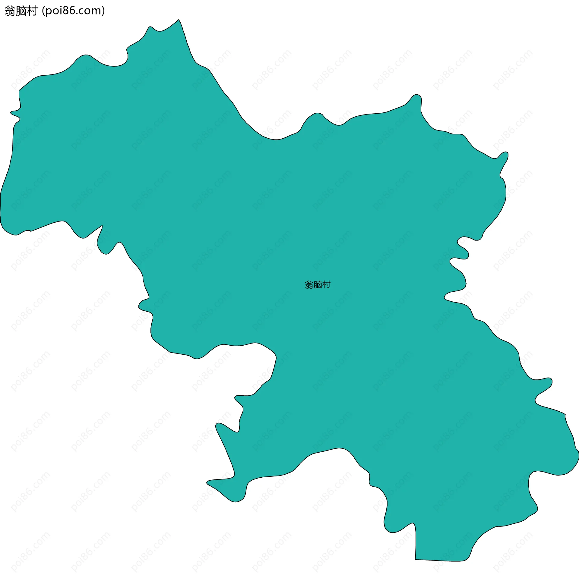 翁脑村边界地图