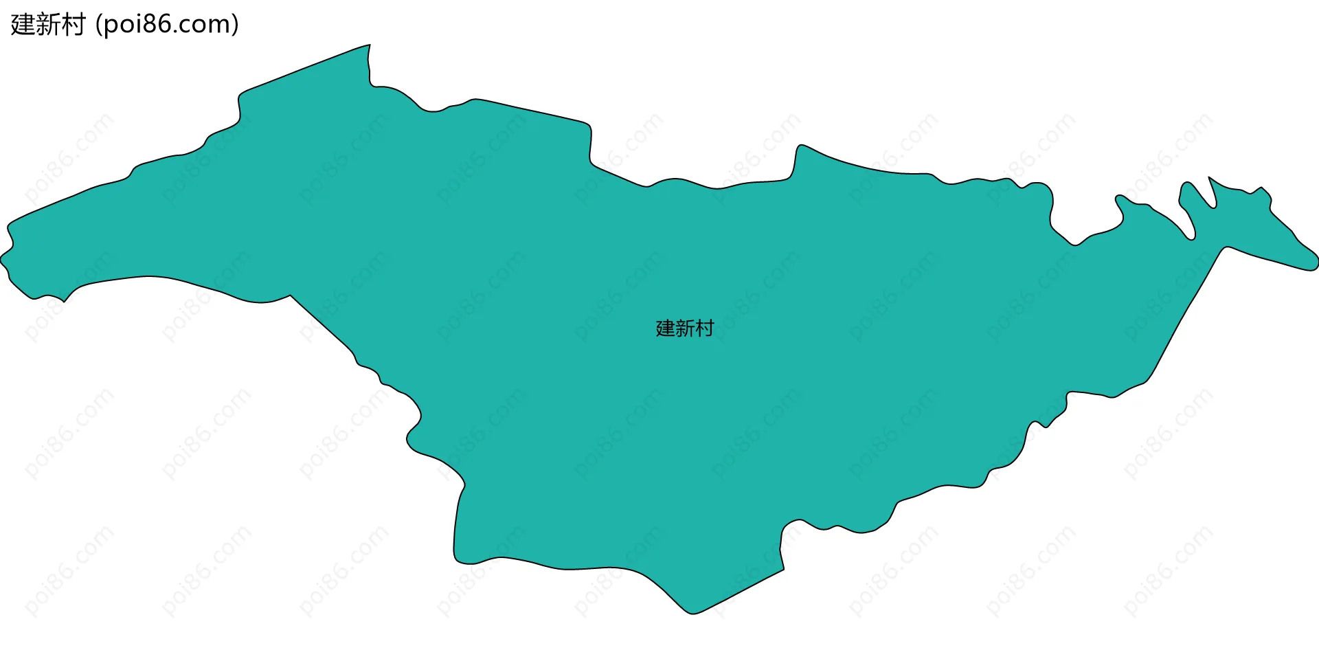 建新村边界地图