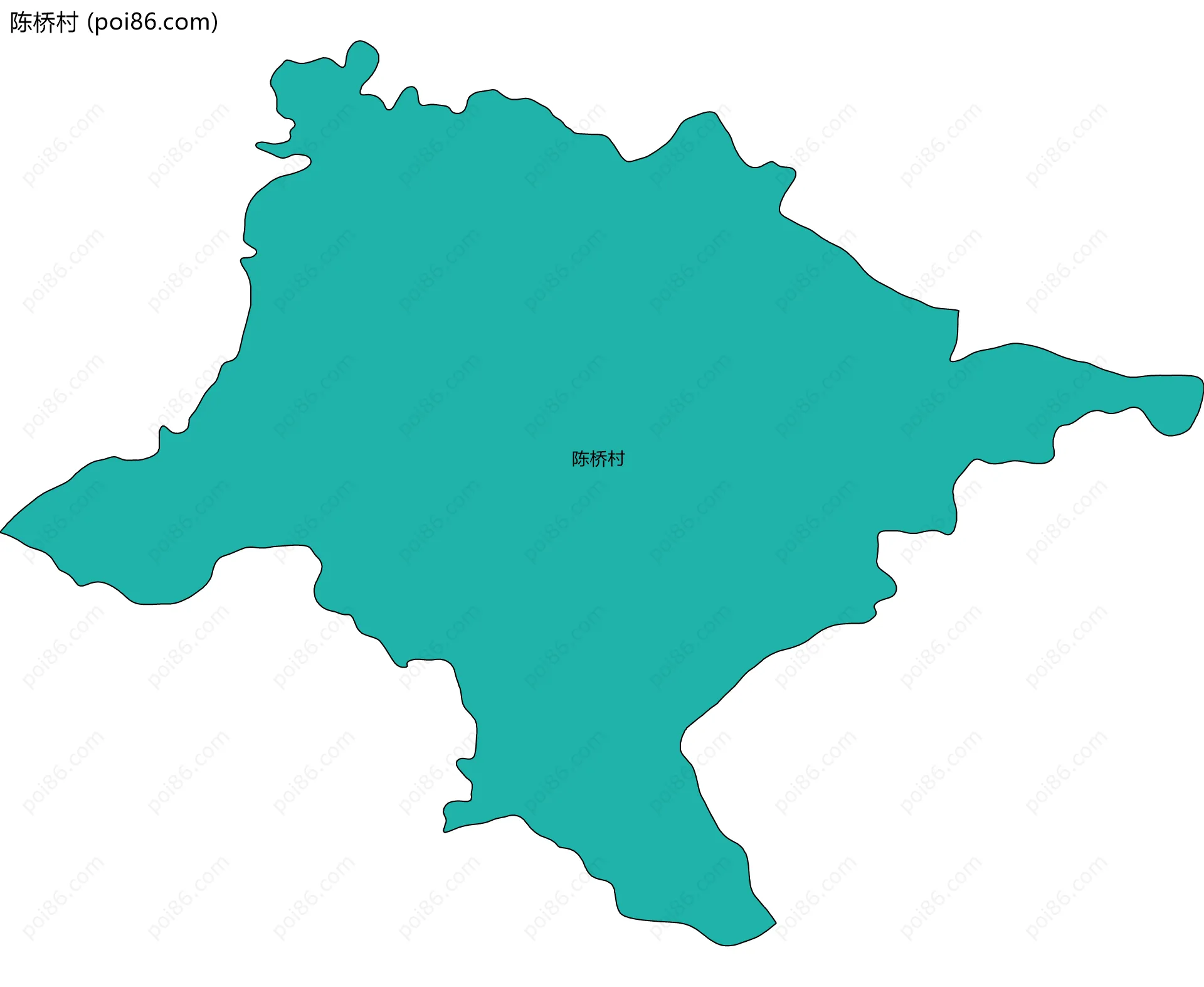 陈桥村边界地图