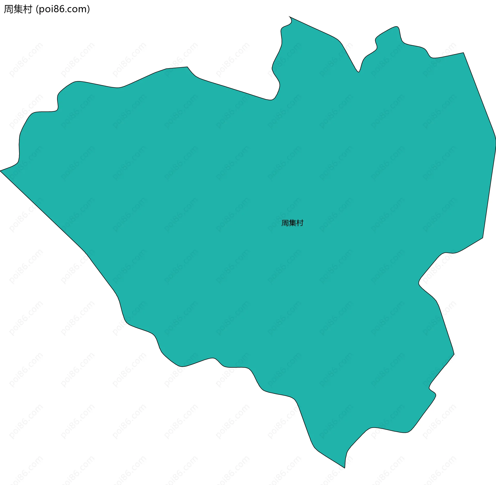 周集村边界地图