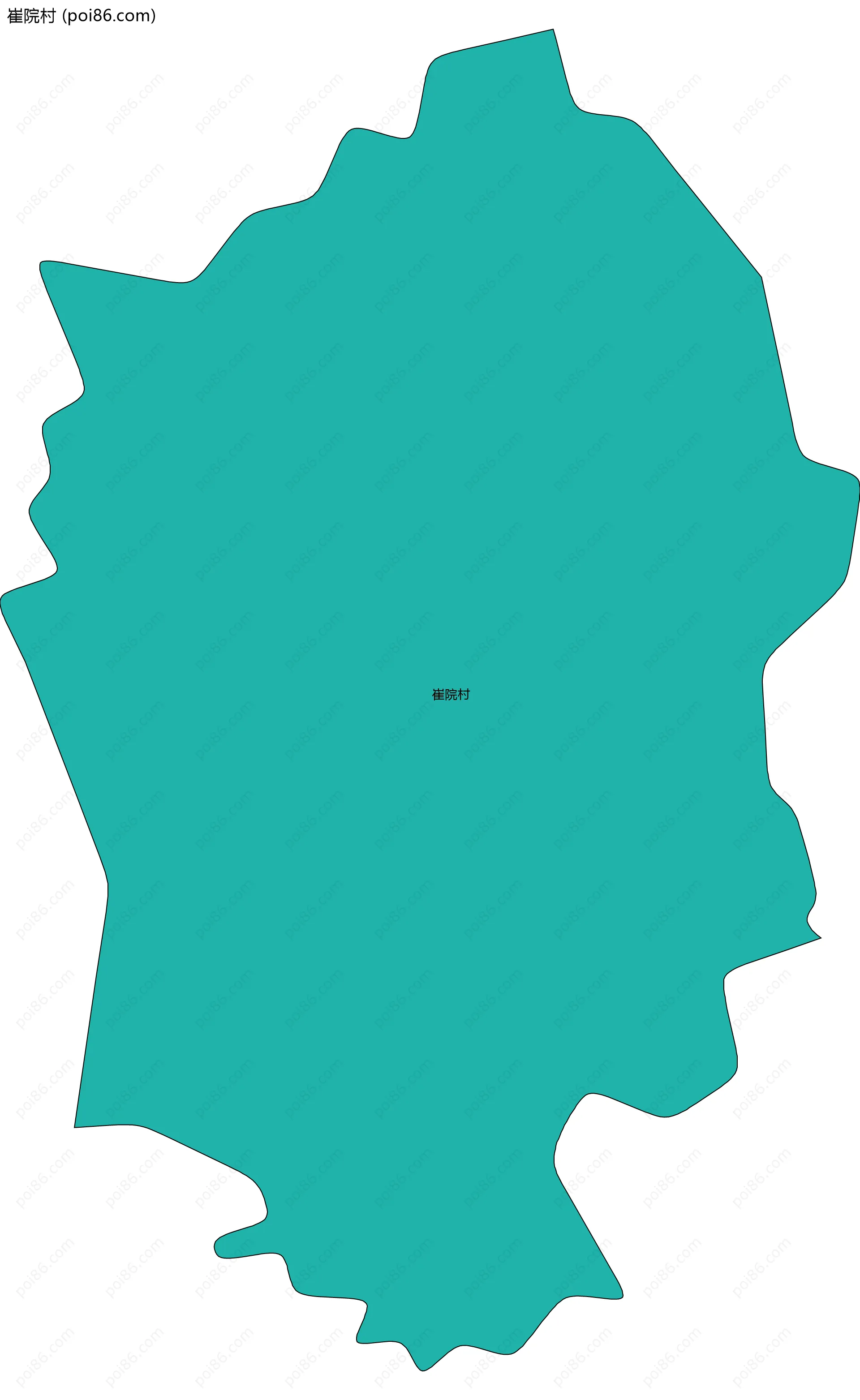 崔院村边界地图