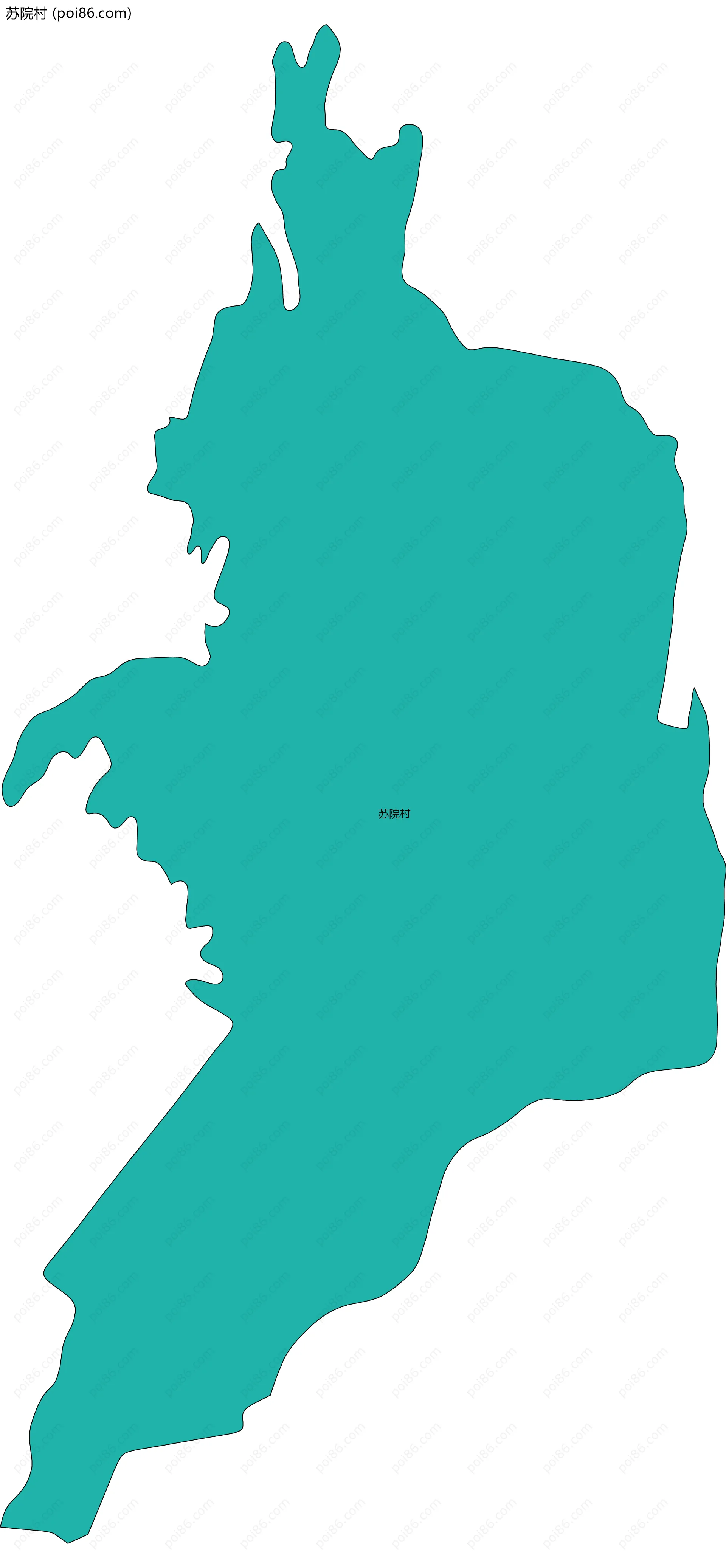 苏院村边界地图