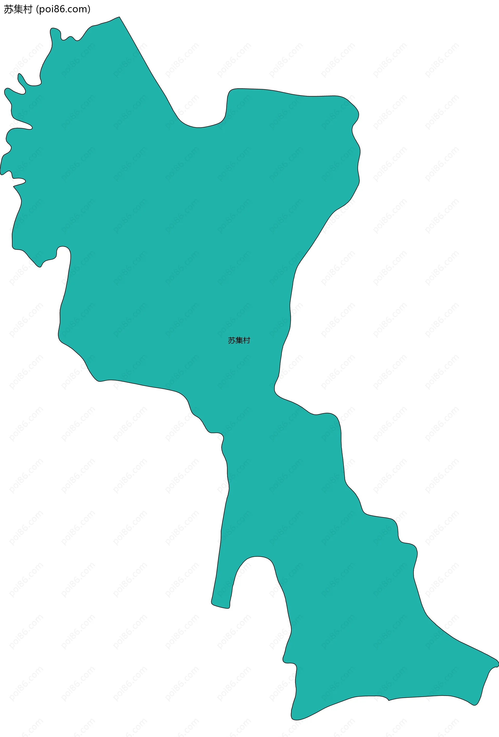 苏集村边界地图