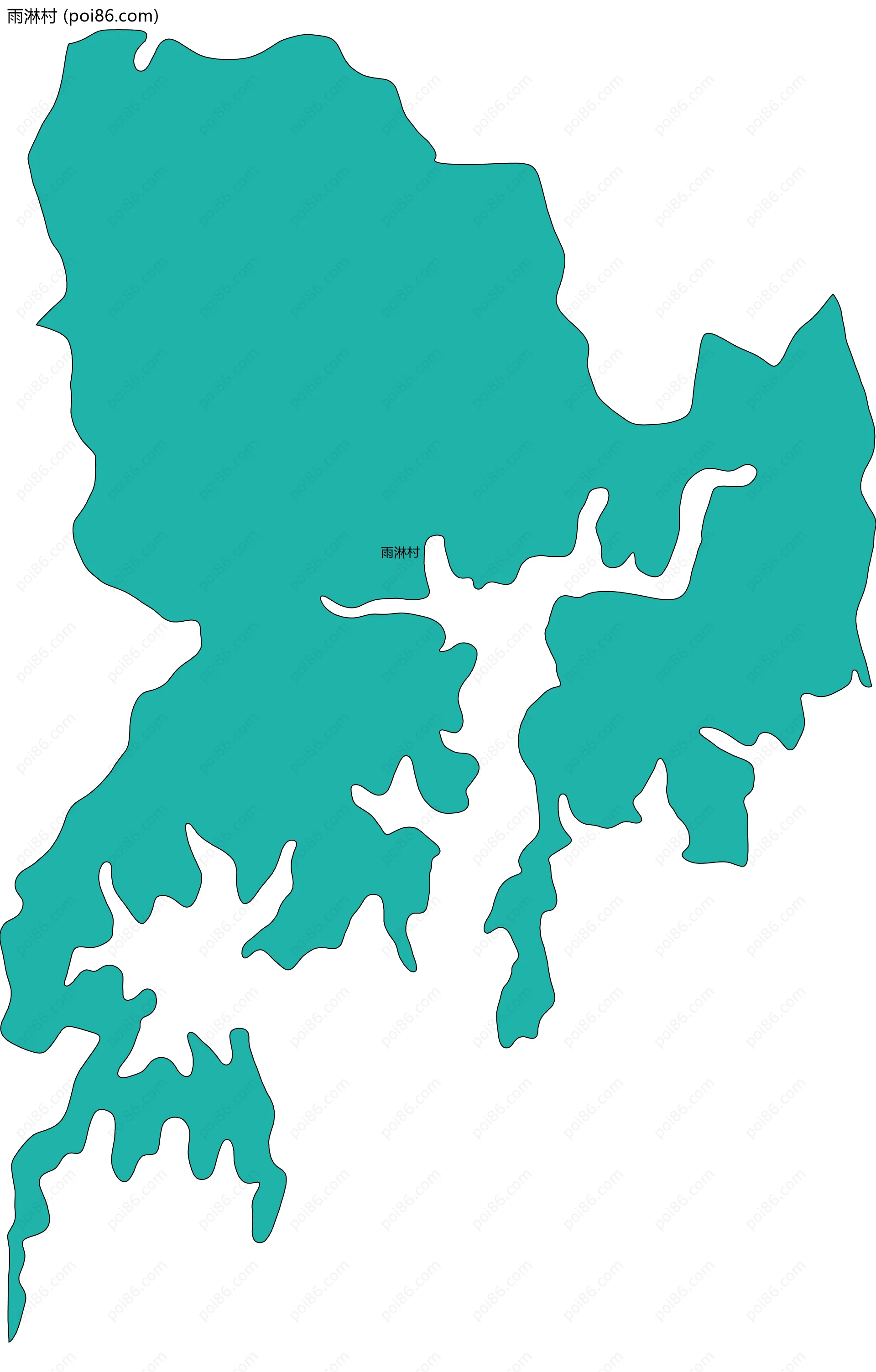 雨淋村边界地图