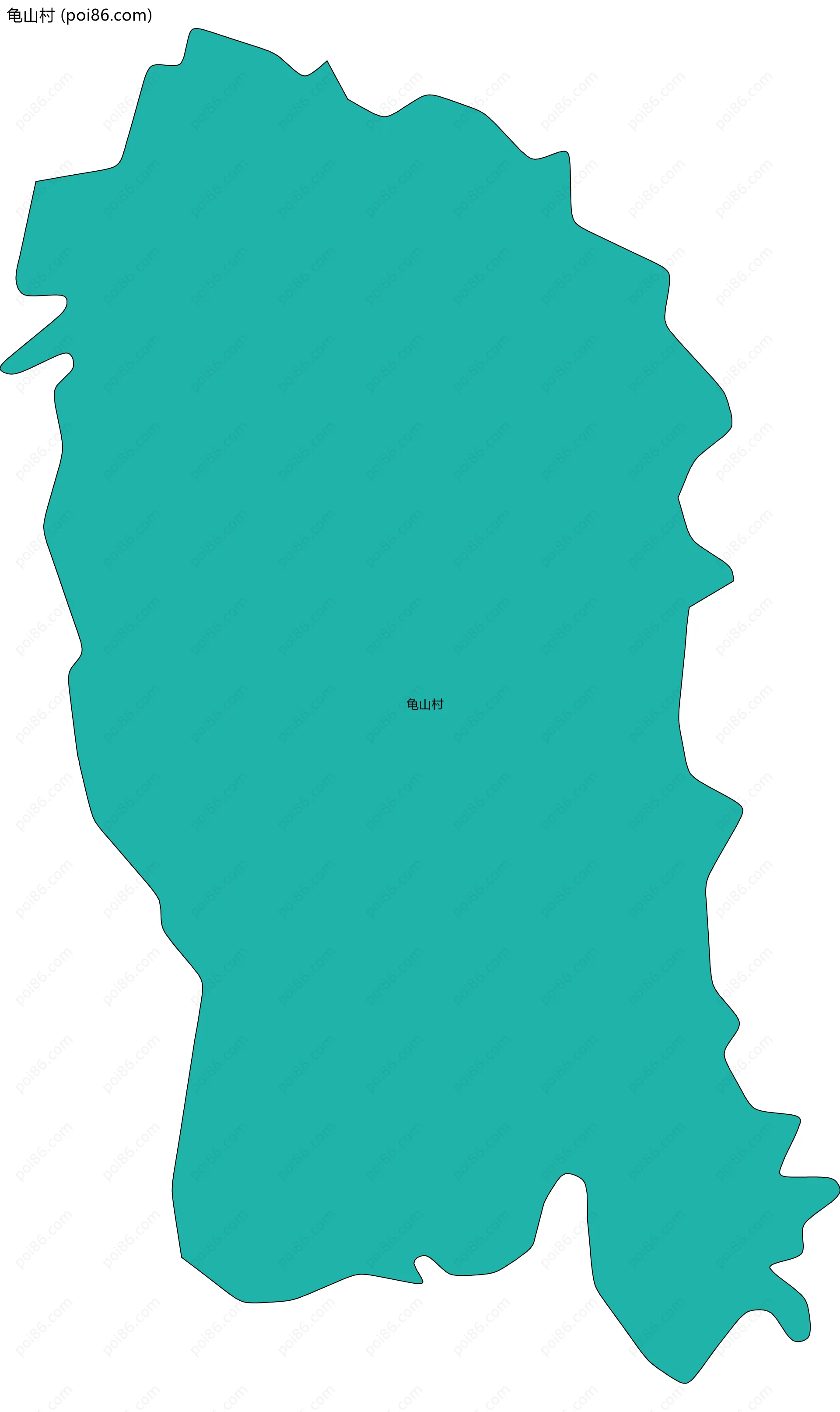 龟山村边界地图