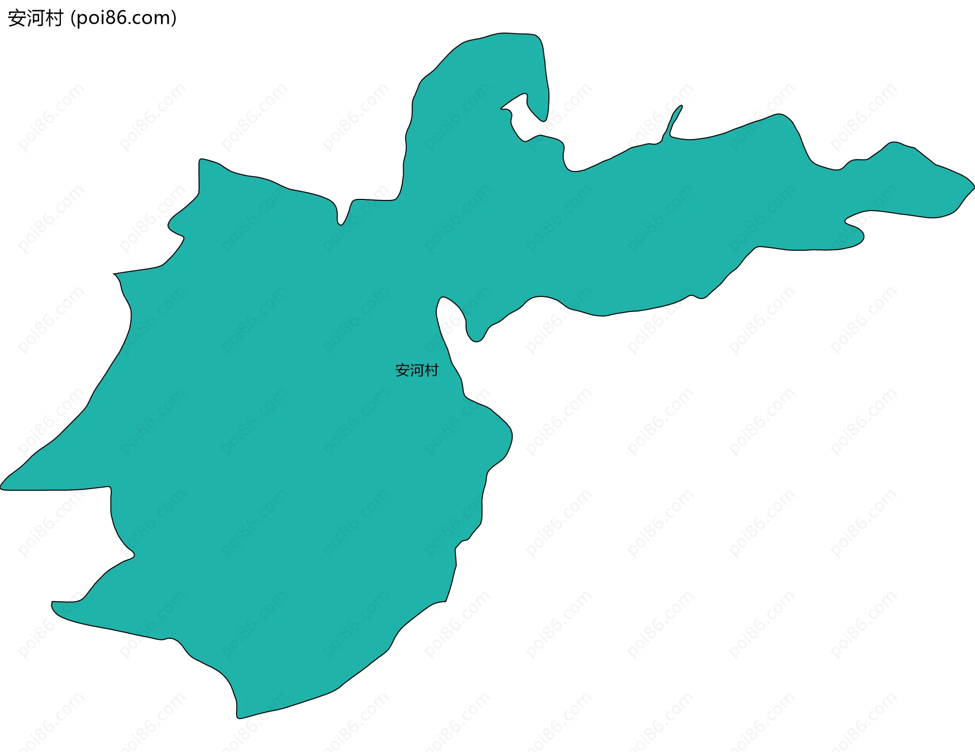 安河村边界地图