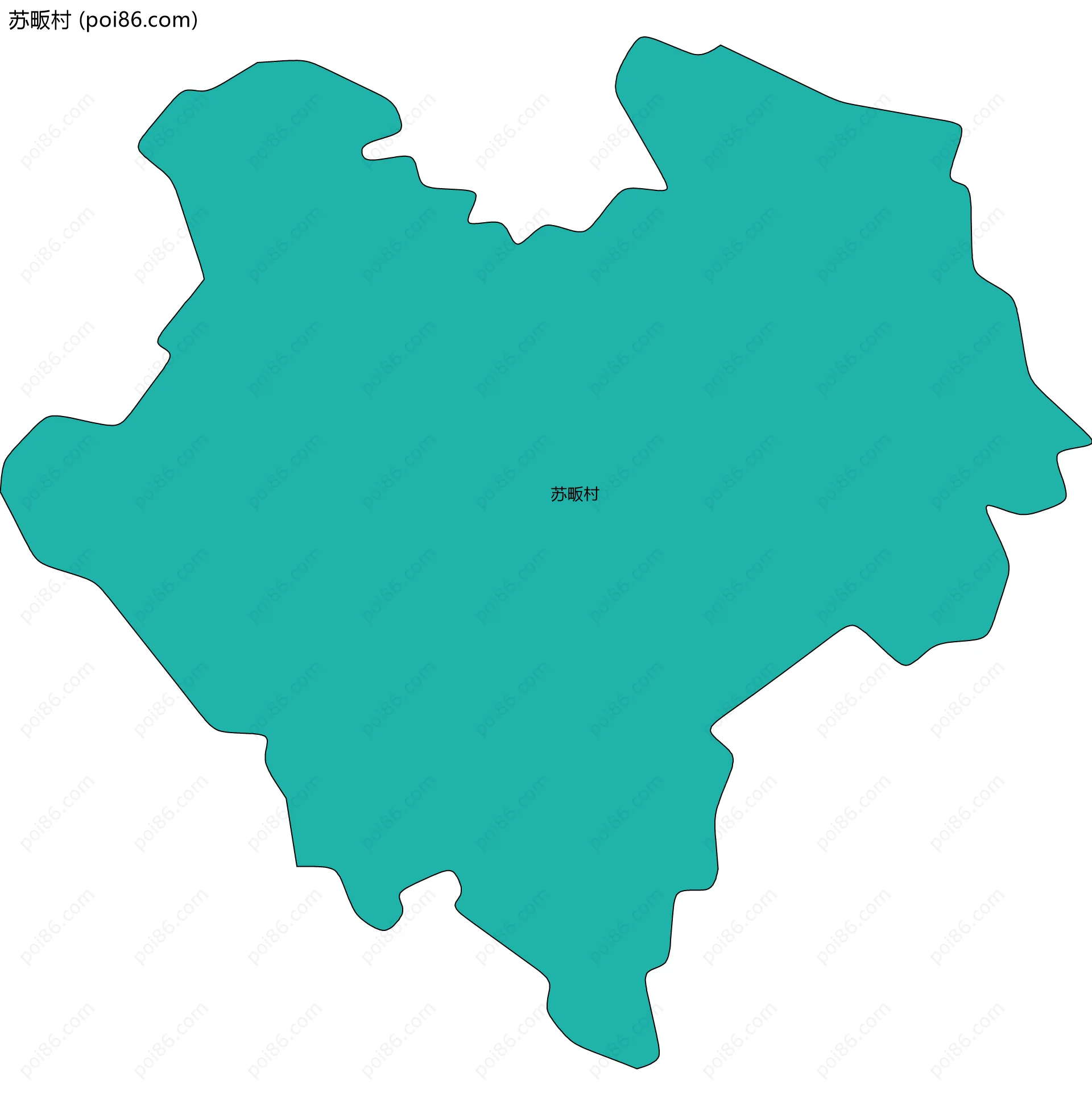 苏畈村边界地图