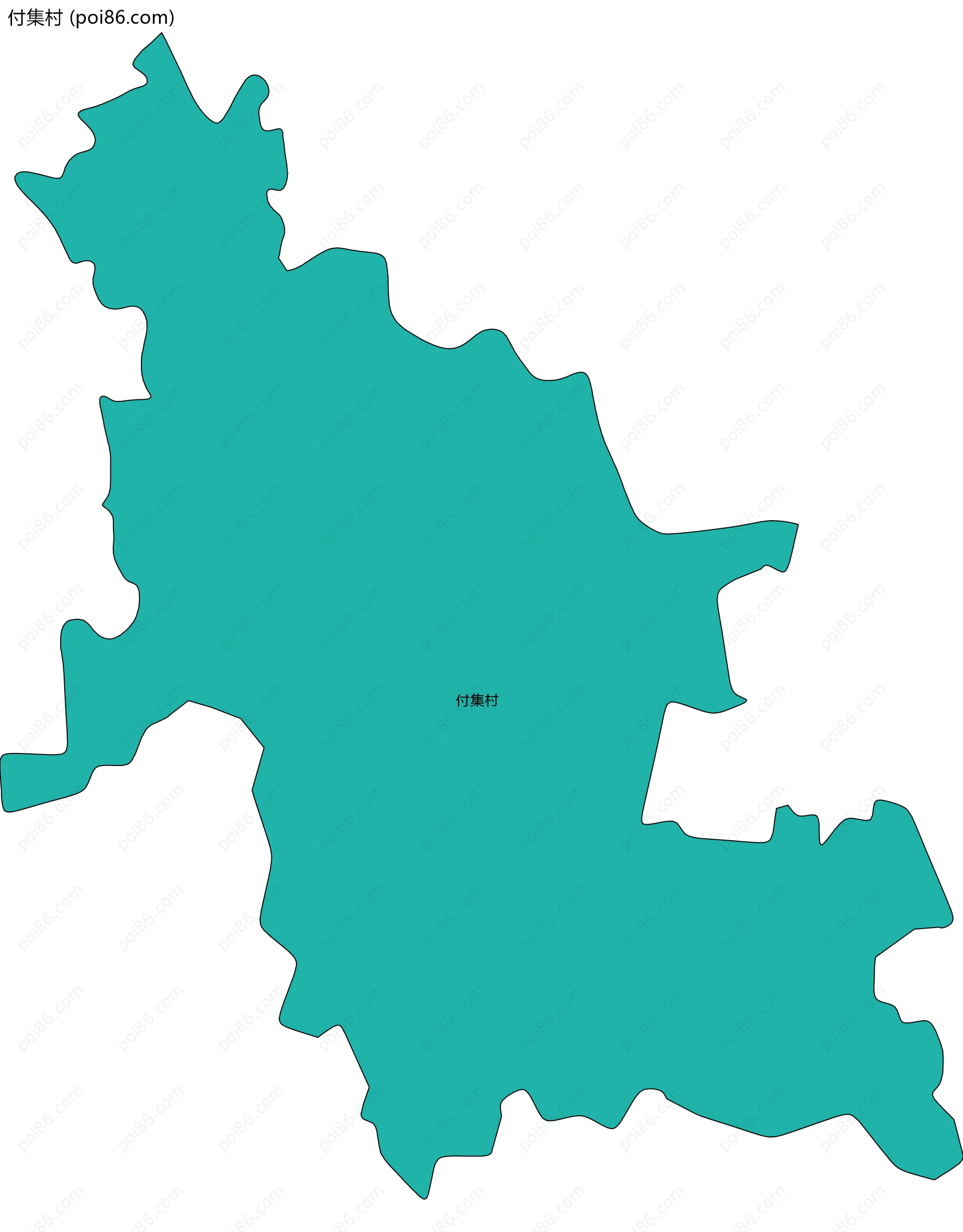 付集村边界地图