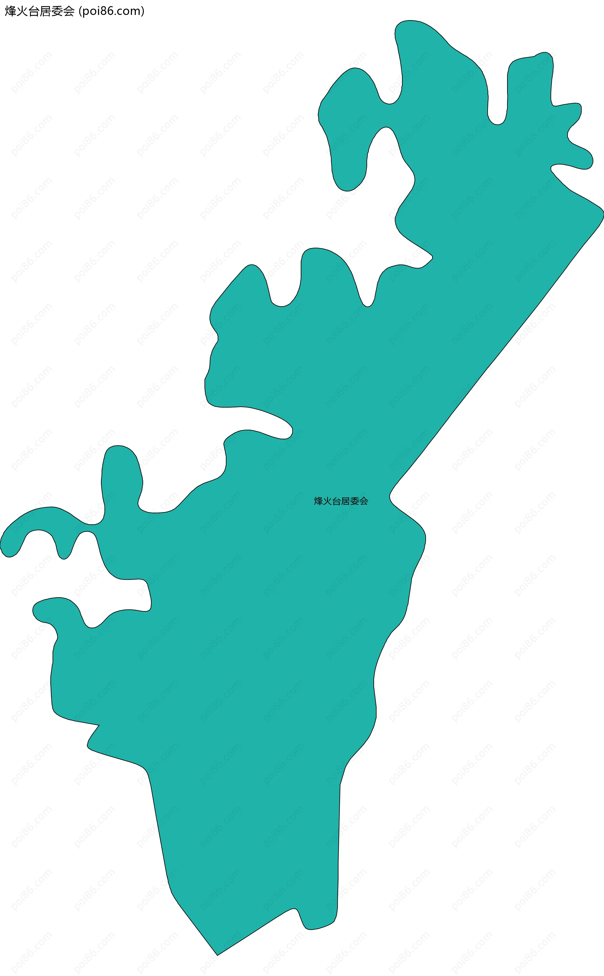 烽火台居委会边界地图