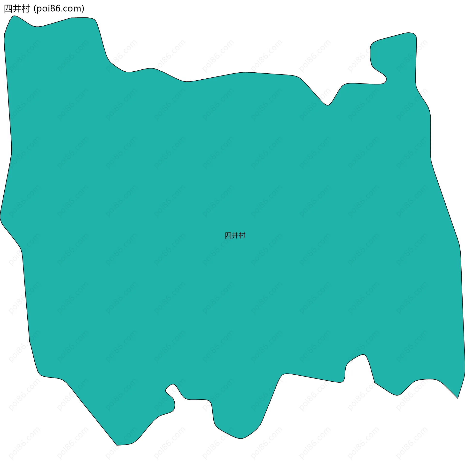 四井村边界地图