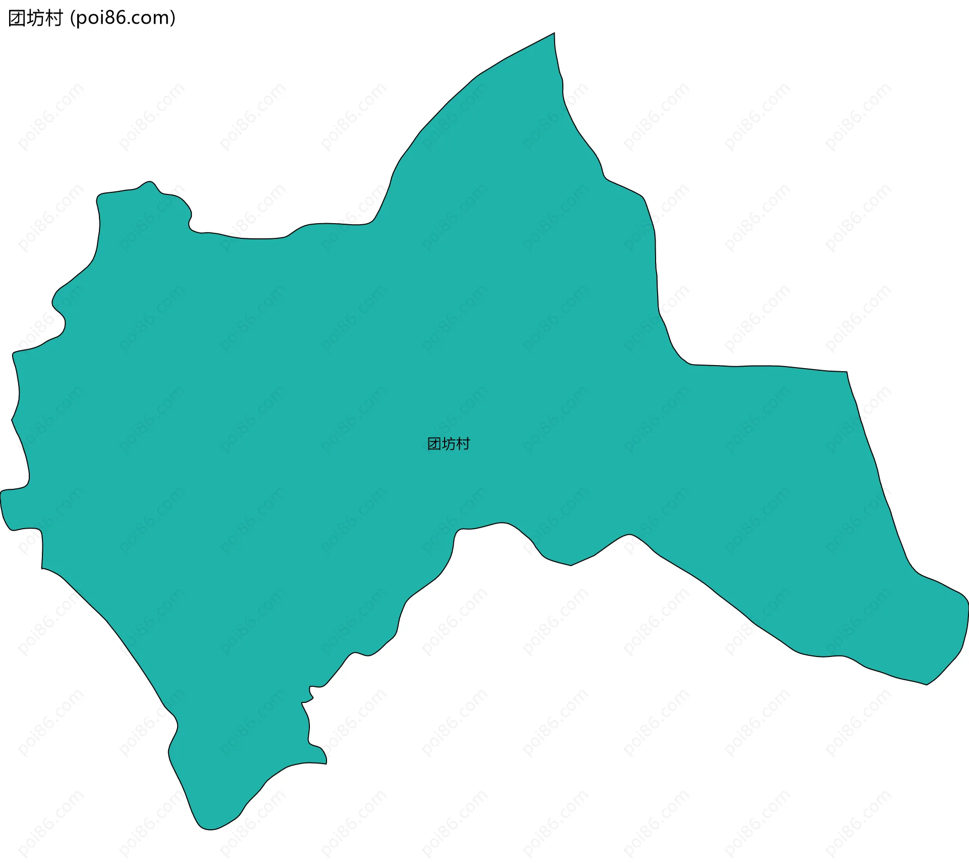 团坊村边界地图