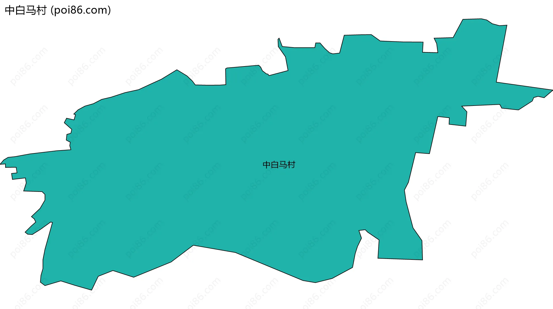 中白马村边界地图