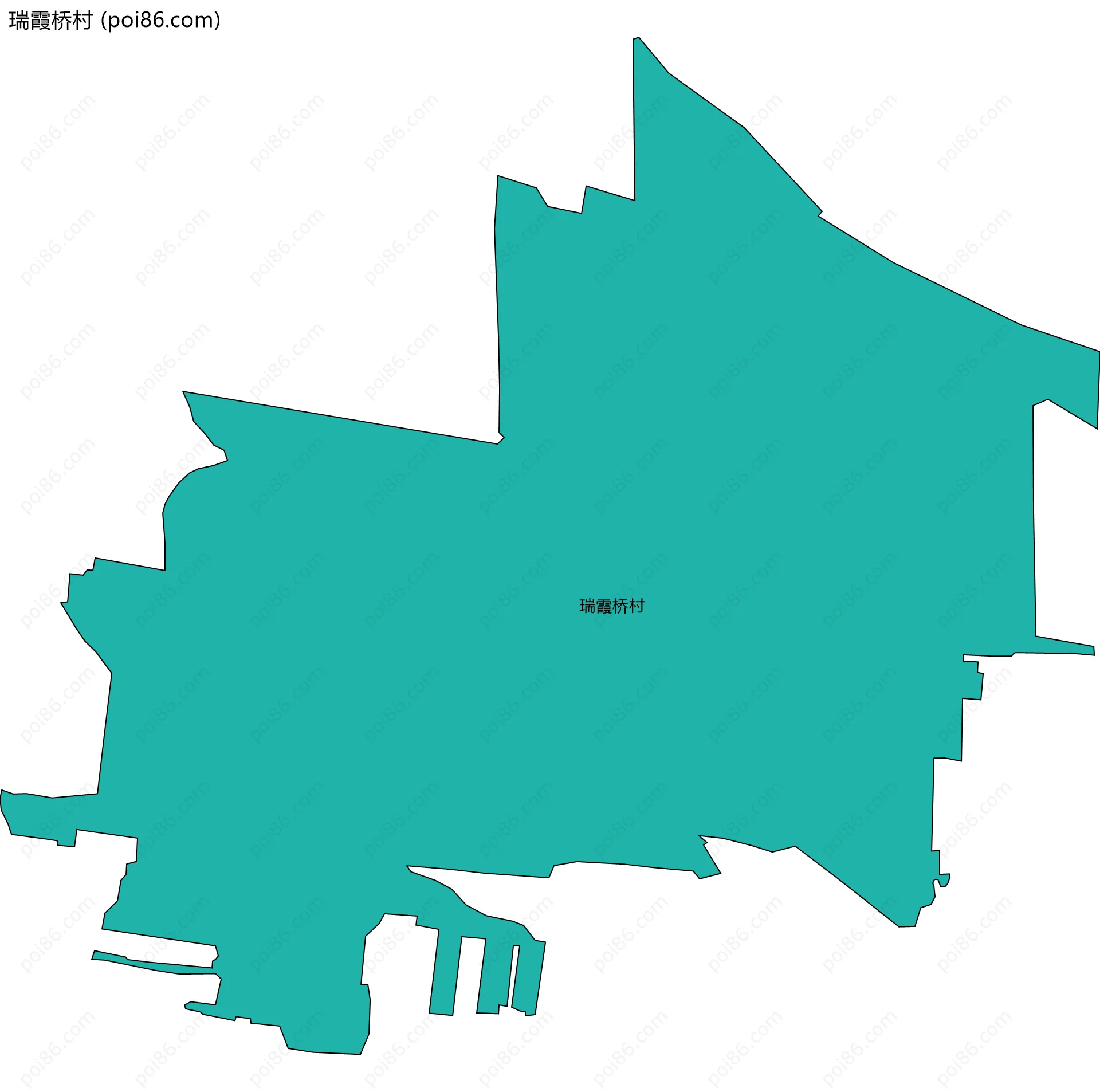 瑞霞桥村边界地图